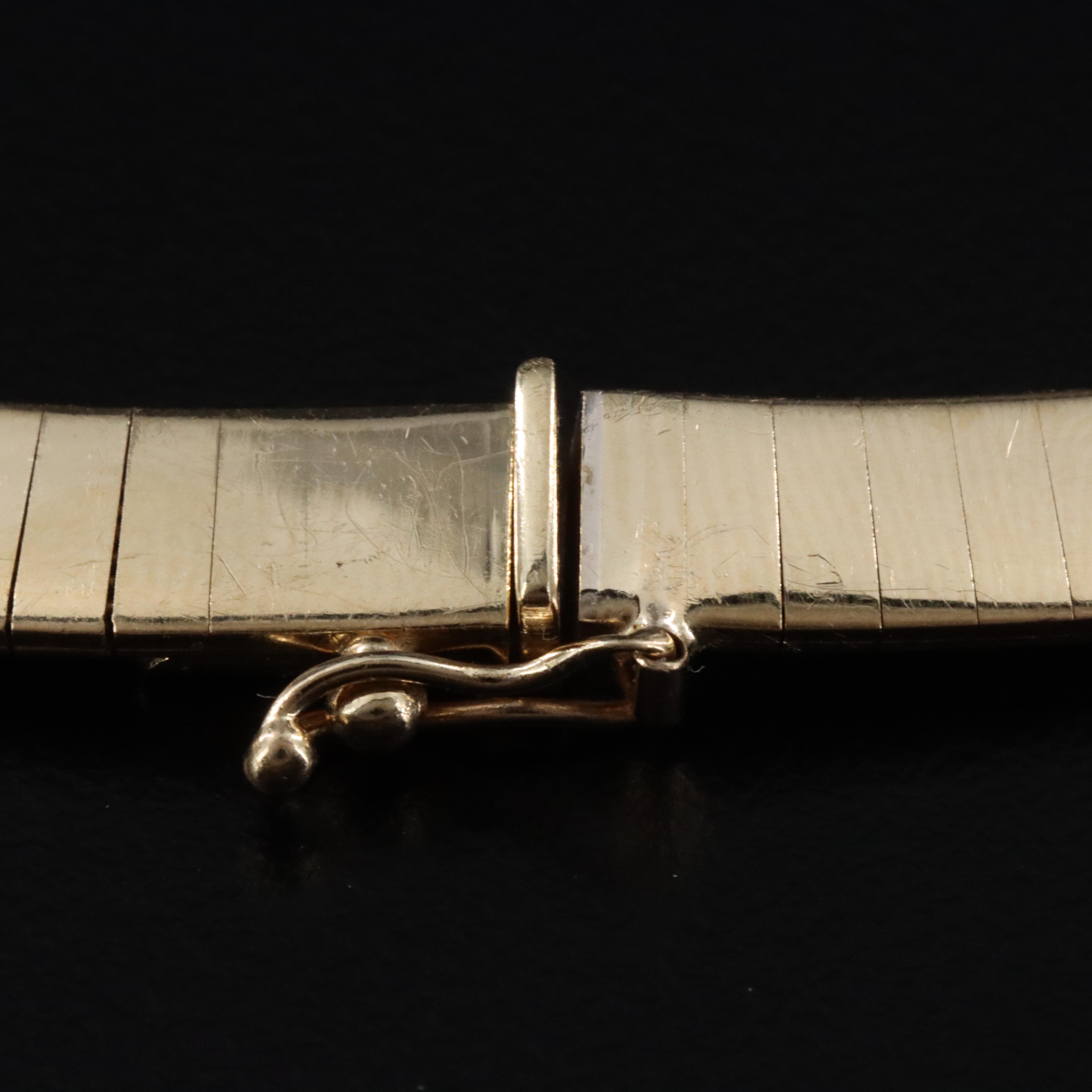 14K Flat Omega Necklace