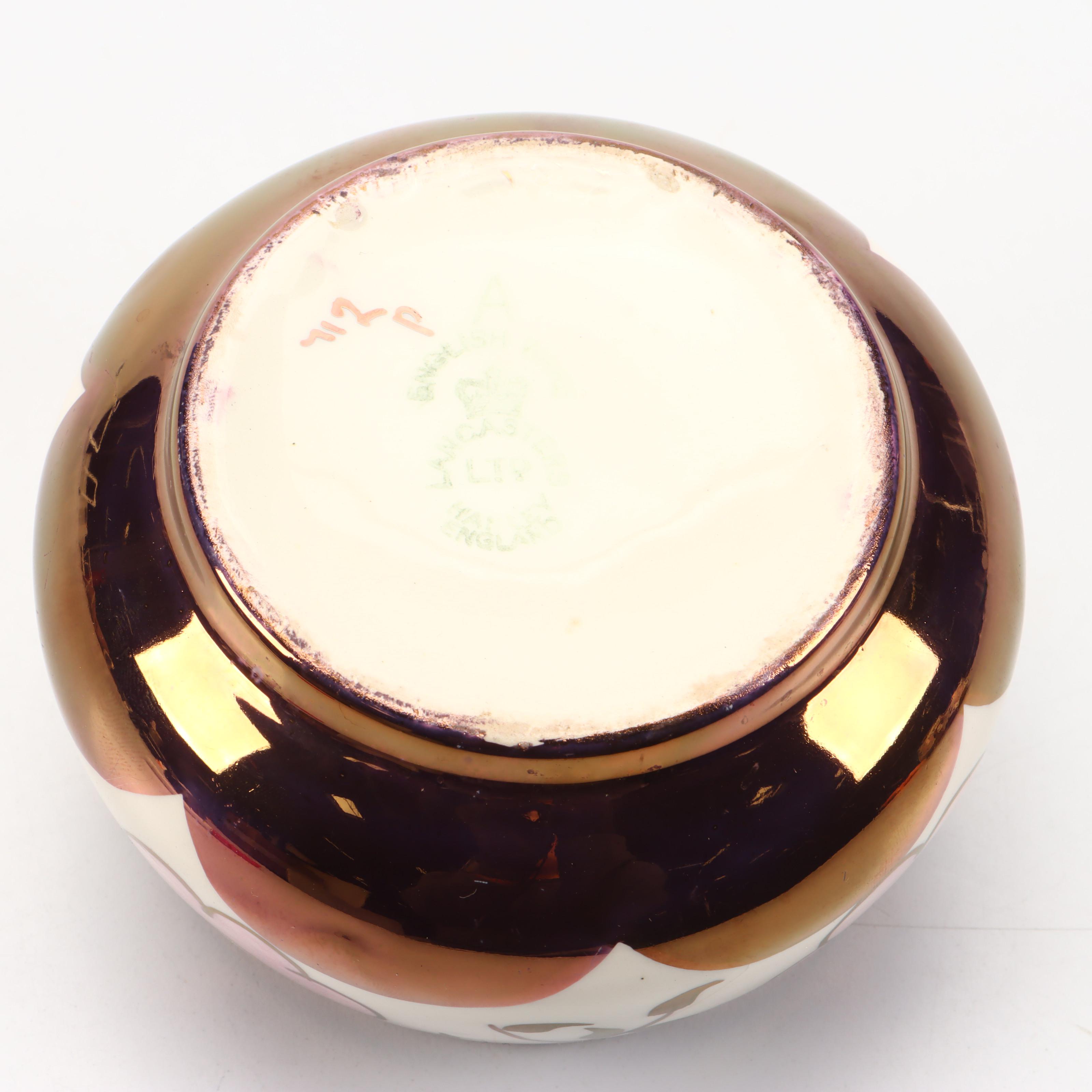 Lancasters Lusterware Floral Motif Ceramic Creamers and Sugar