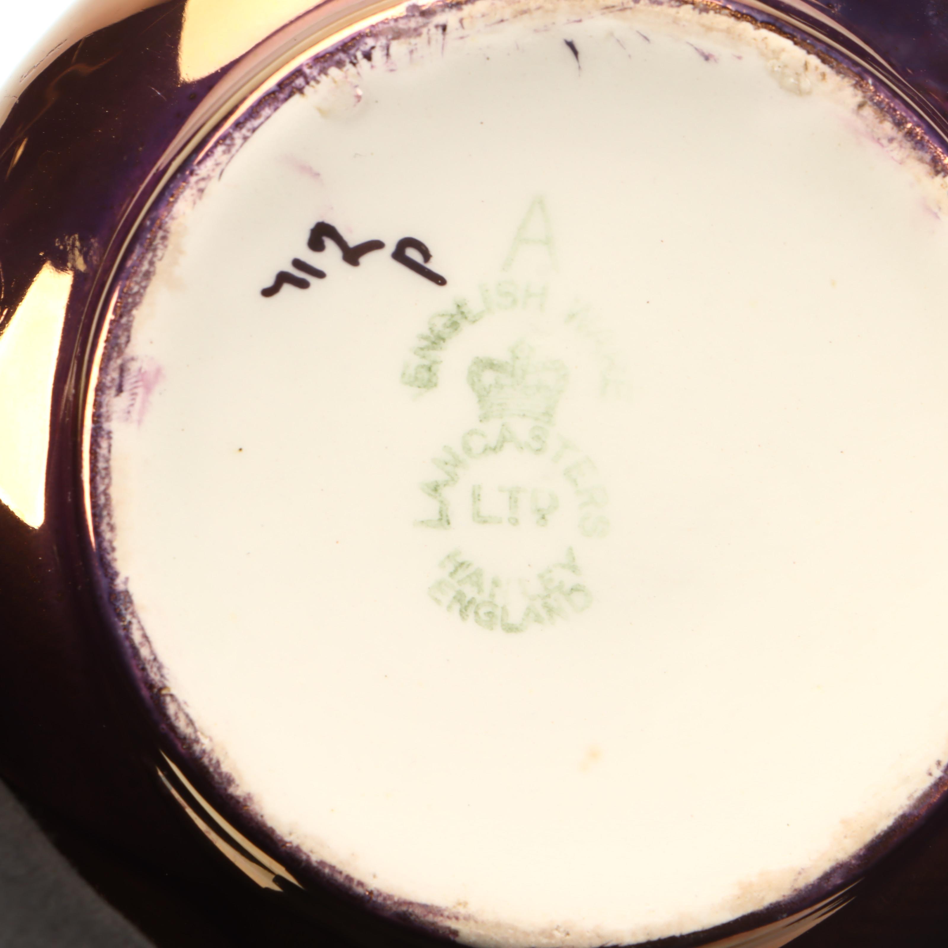 Lancasters Lusterware Floral Motif Ceramic Creamers and Sugar