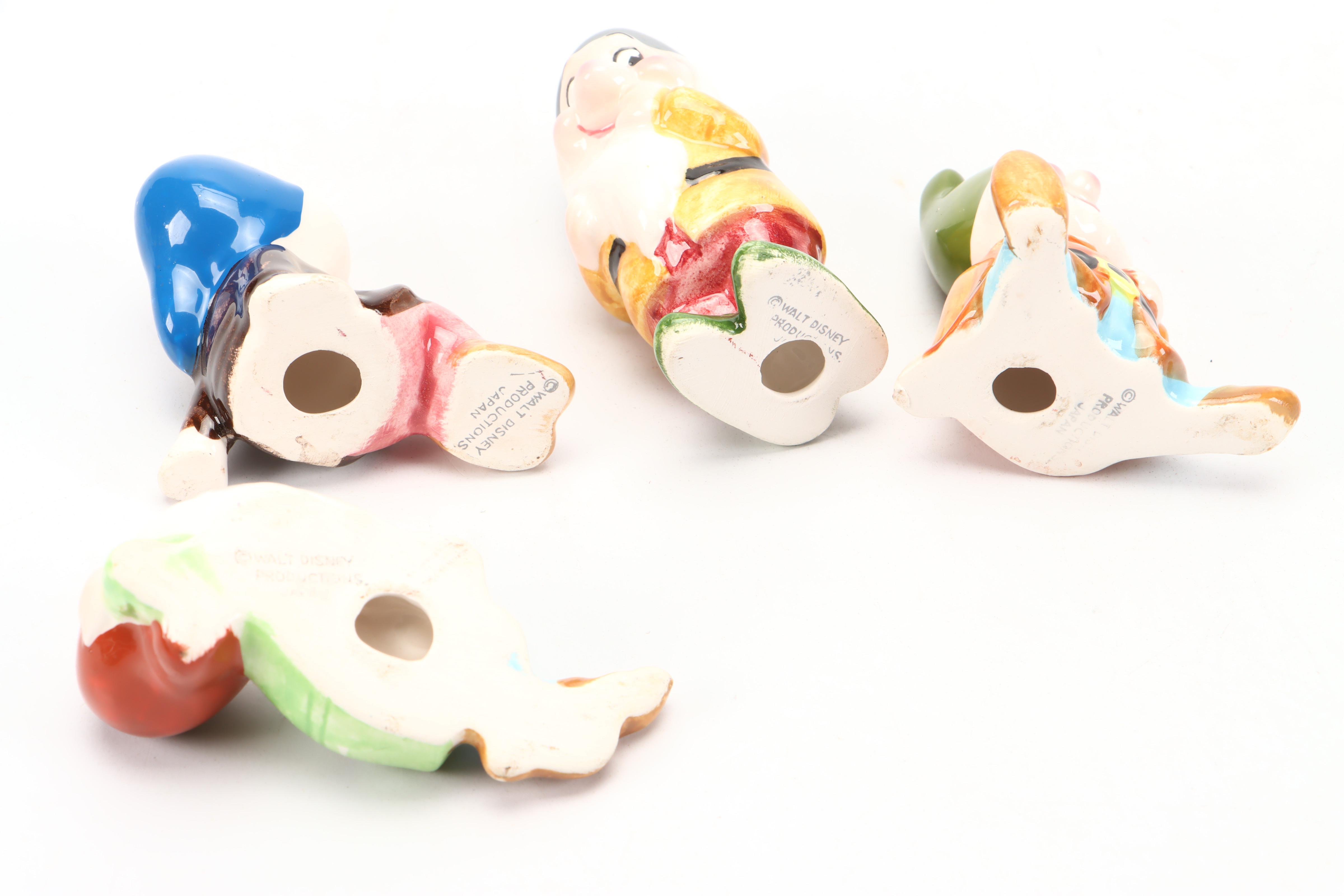 Walt Disney Classics "Snow White and Dopey" Ceramic Figurine with Others