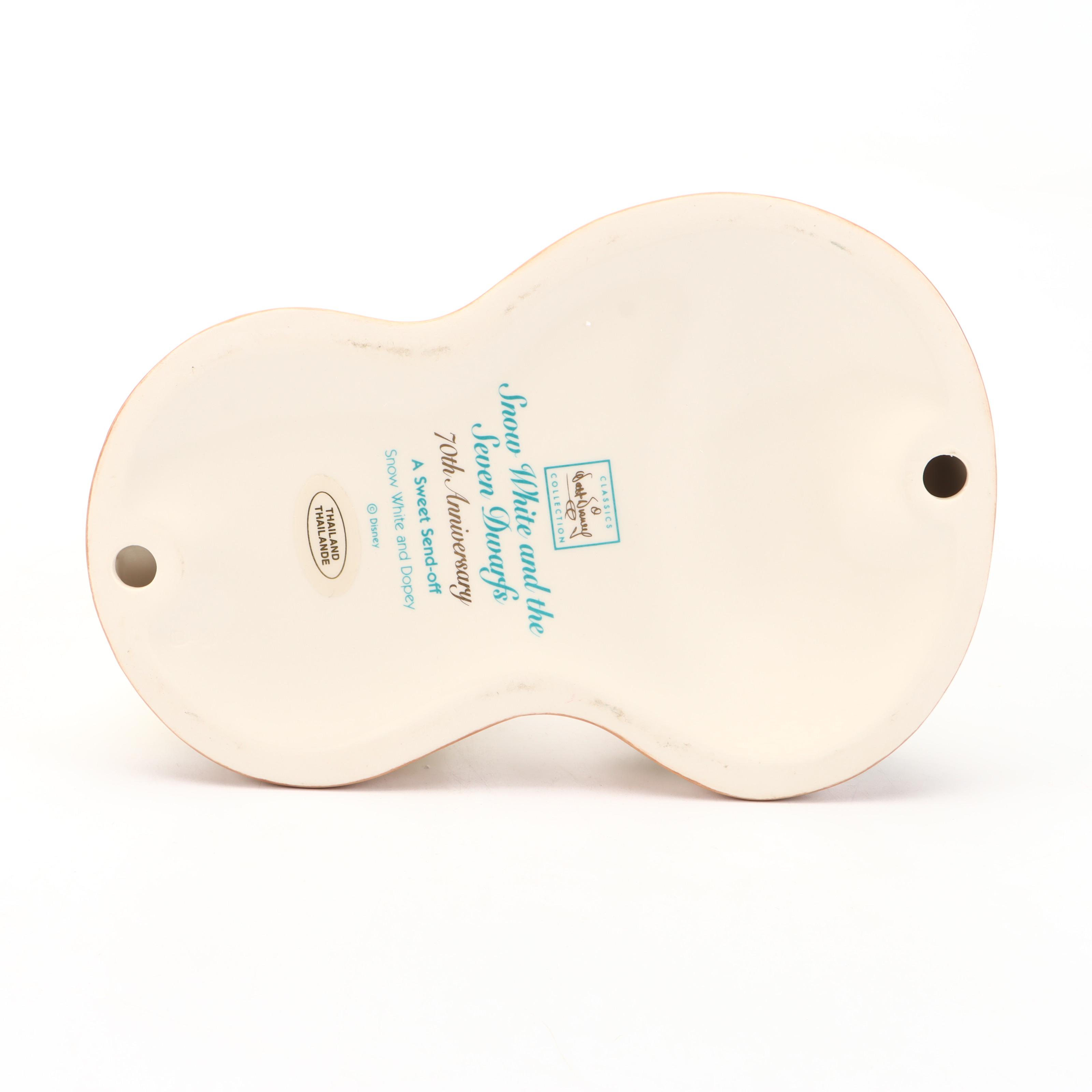 Walt Disney Classics "Snow White and Dopey" Ceramic Figurine with Others