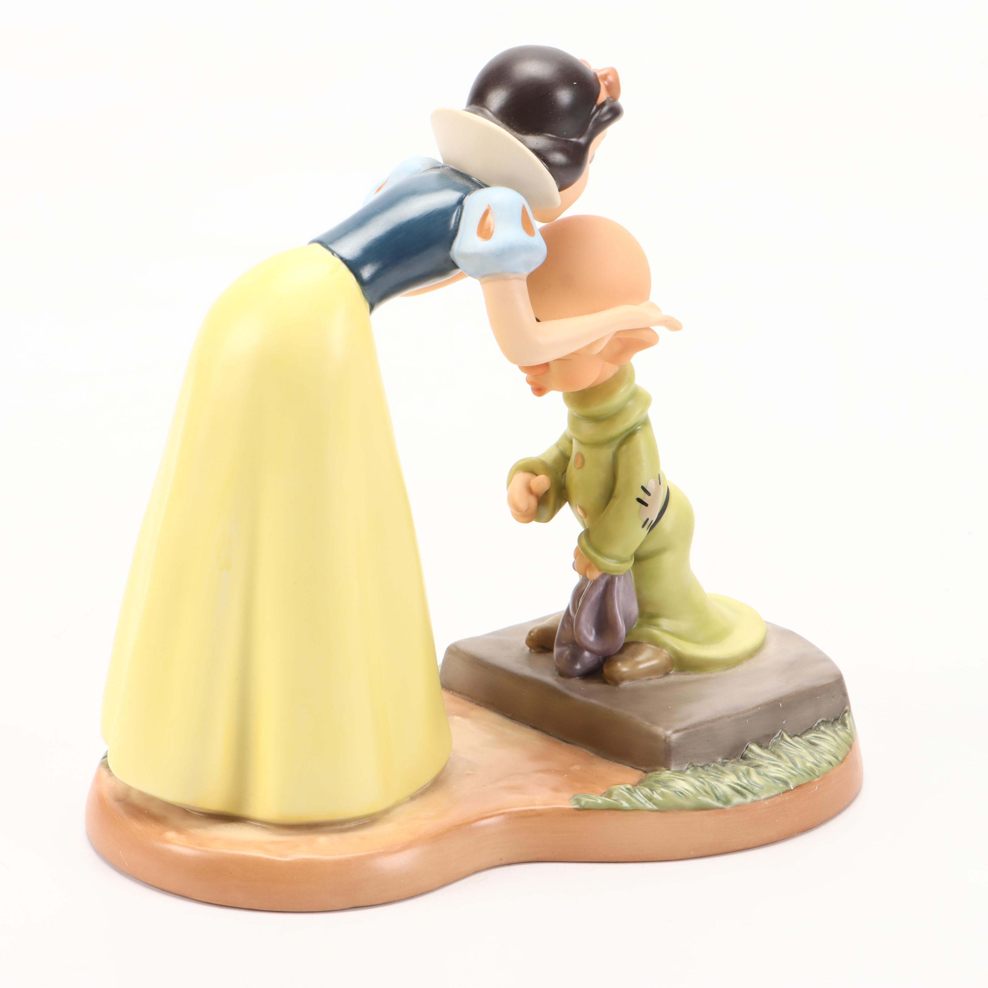 Walt Disney Classics "Snow White and Dopey" Ceramic Figurine with Others