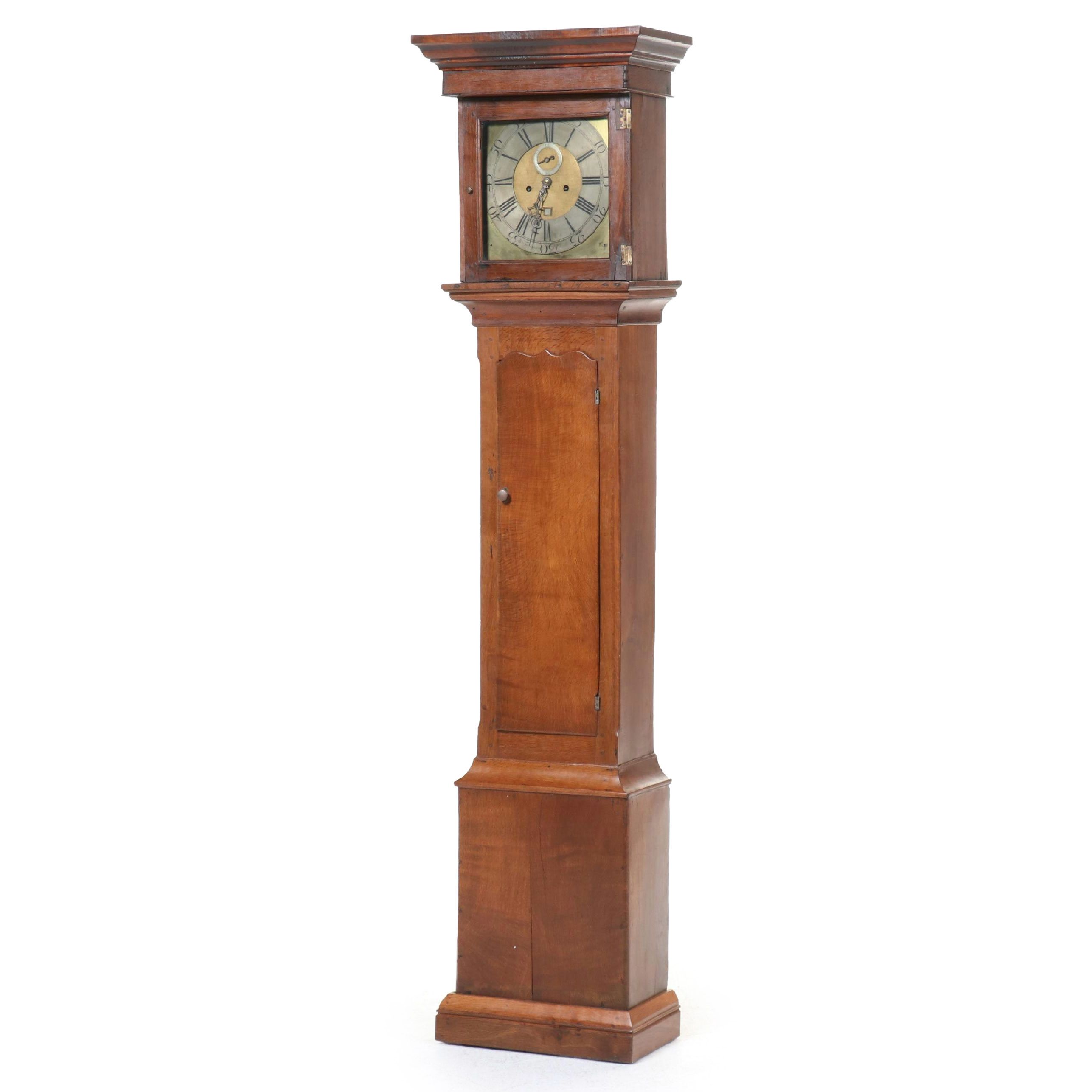 Wm. Thompson English Mahogany Longcase Clock, Antique