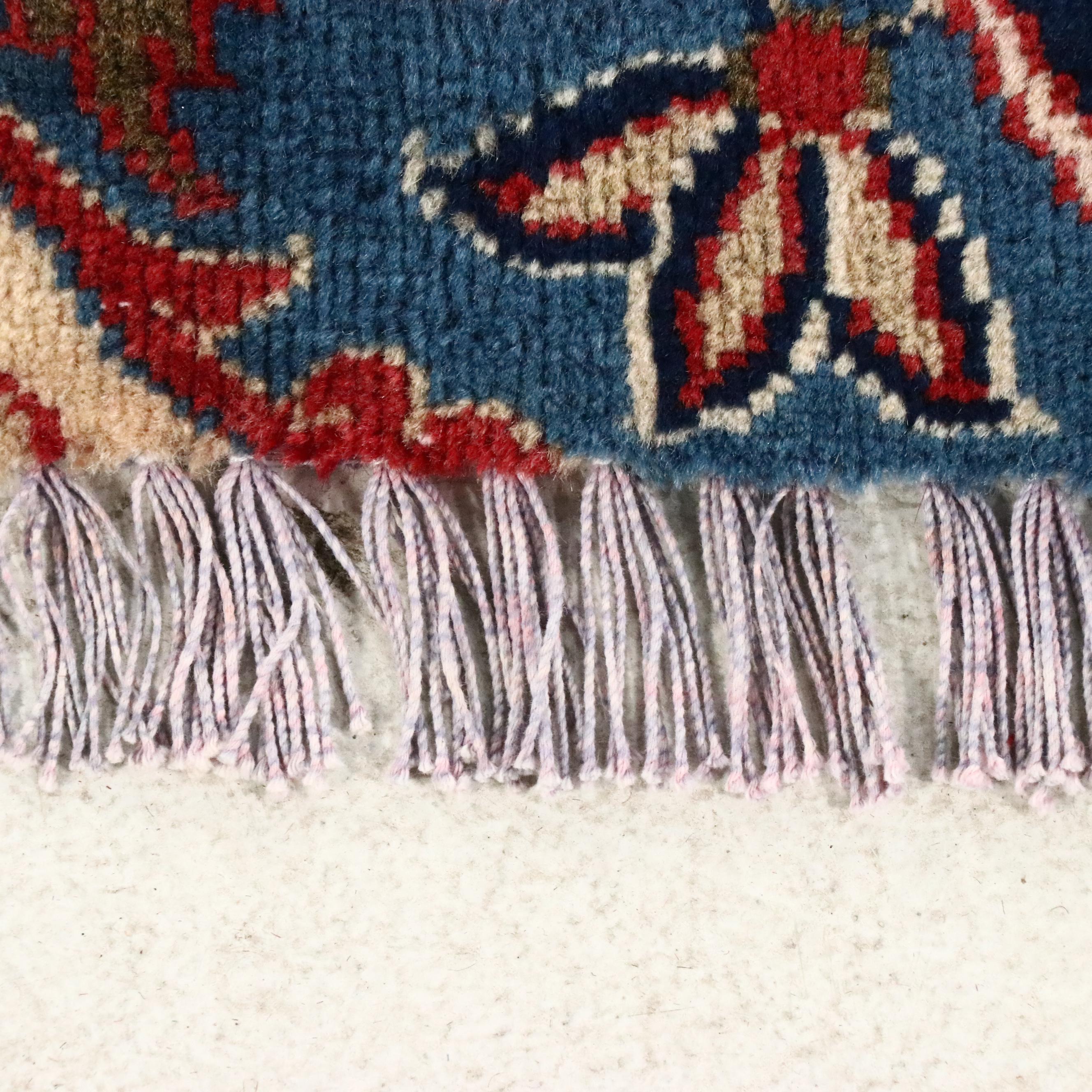 6'5 x 11'5 Hand-Knotted Persian Mashhad Remnant Area Rug