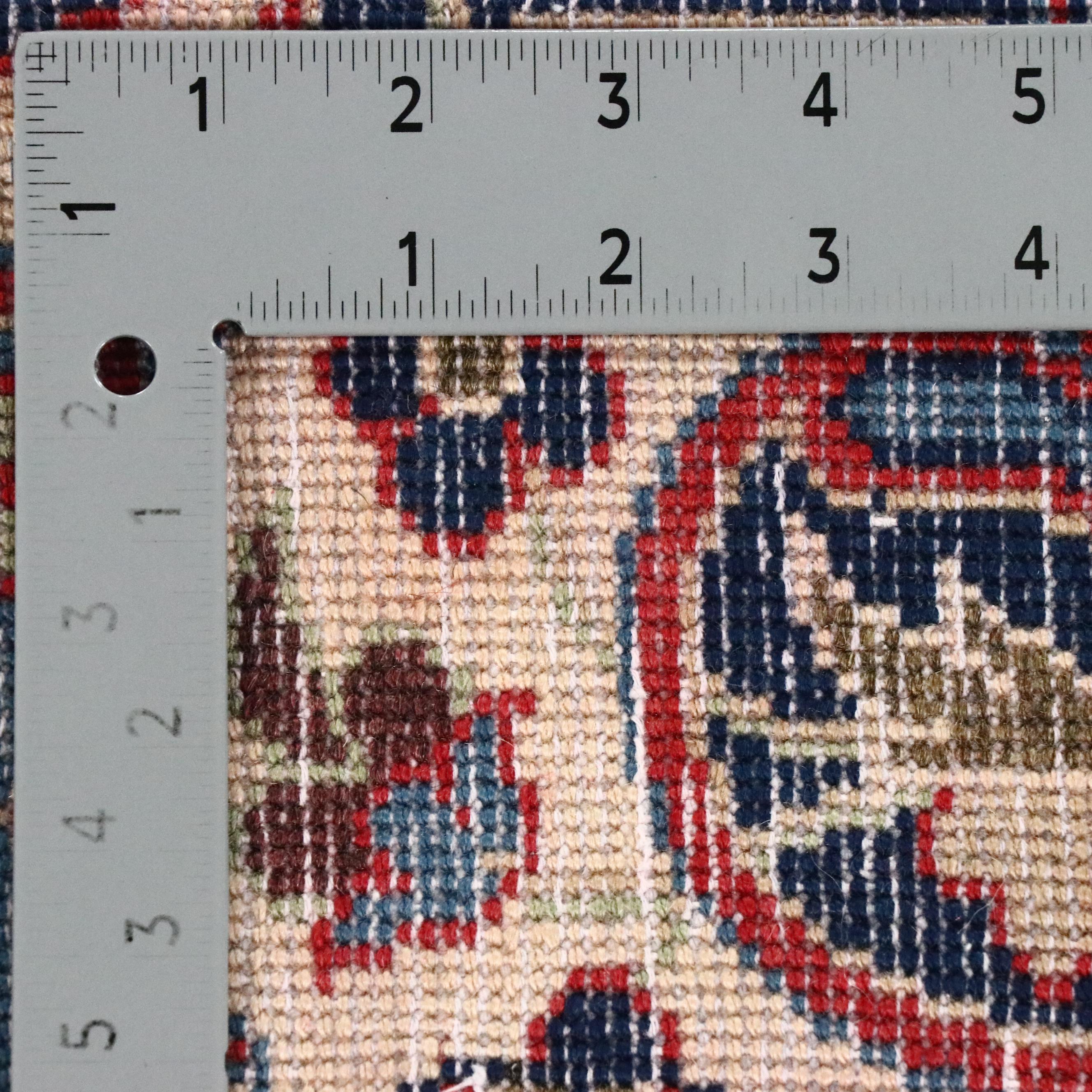 6'5 x 11'5 Hand-Knotted Persian Mashhad Remnant Area Rug