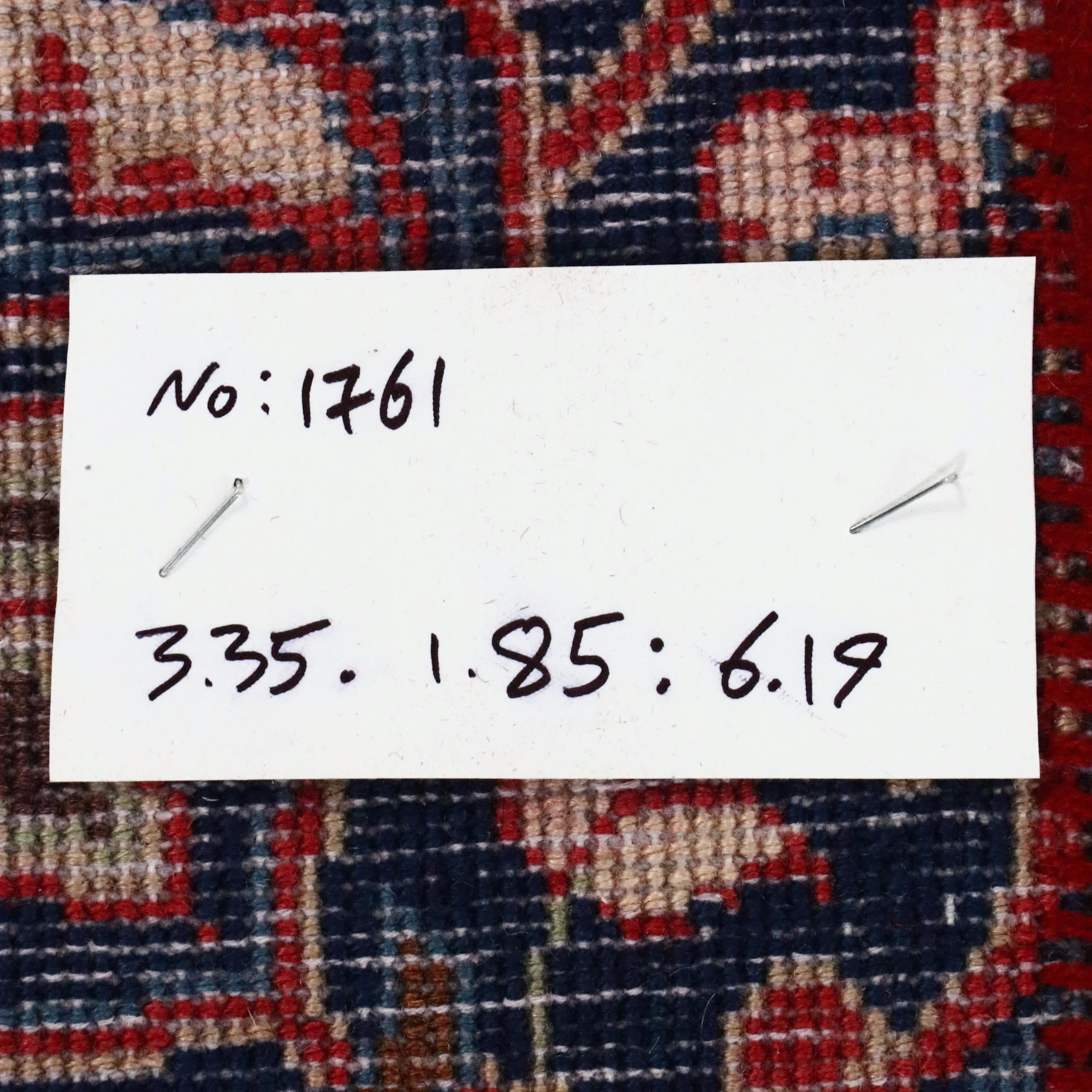 6'5 x 11'5 Hand-Knotted Persian Mashhad Remnant Area Rug