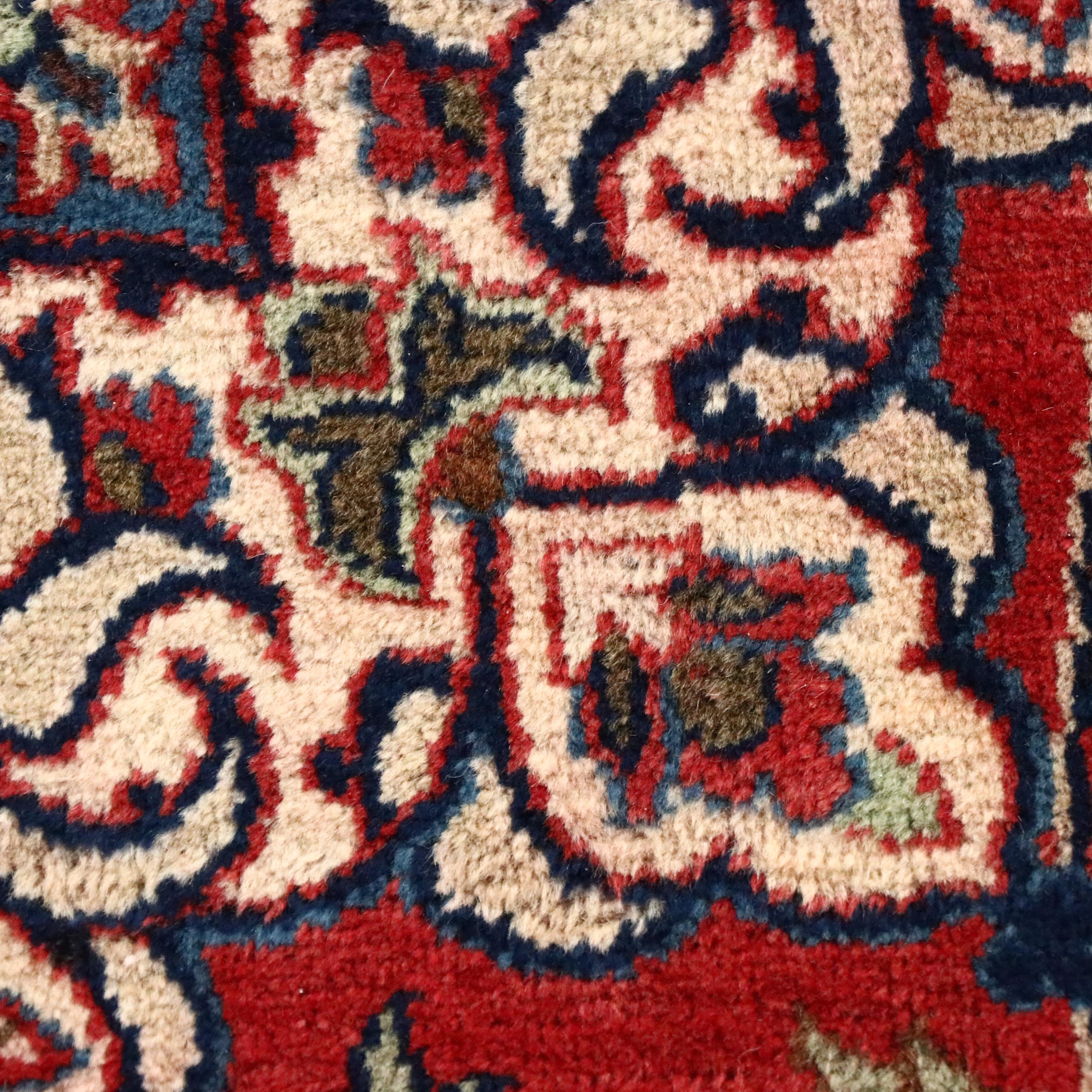 6'5 x 11'5 Hand-Knotted Persian Mashhad Remnant Area Rug