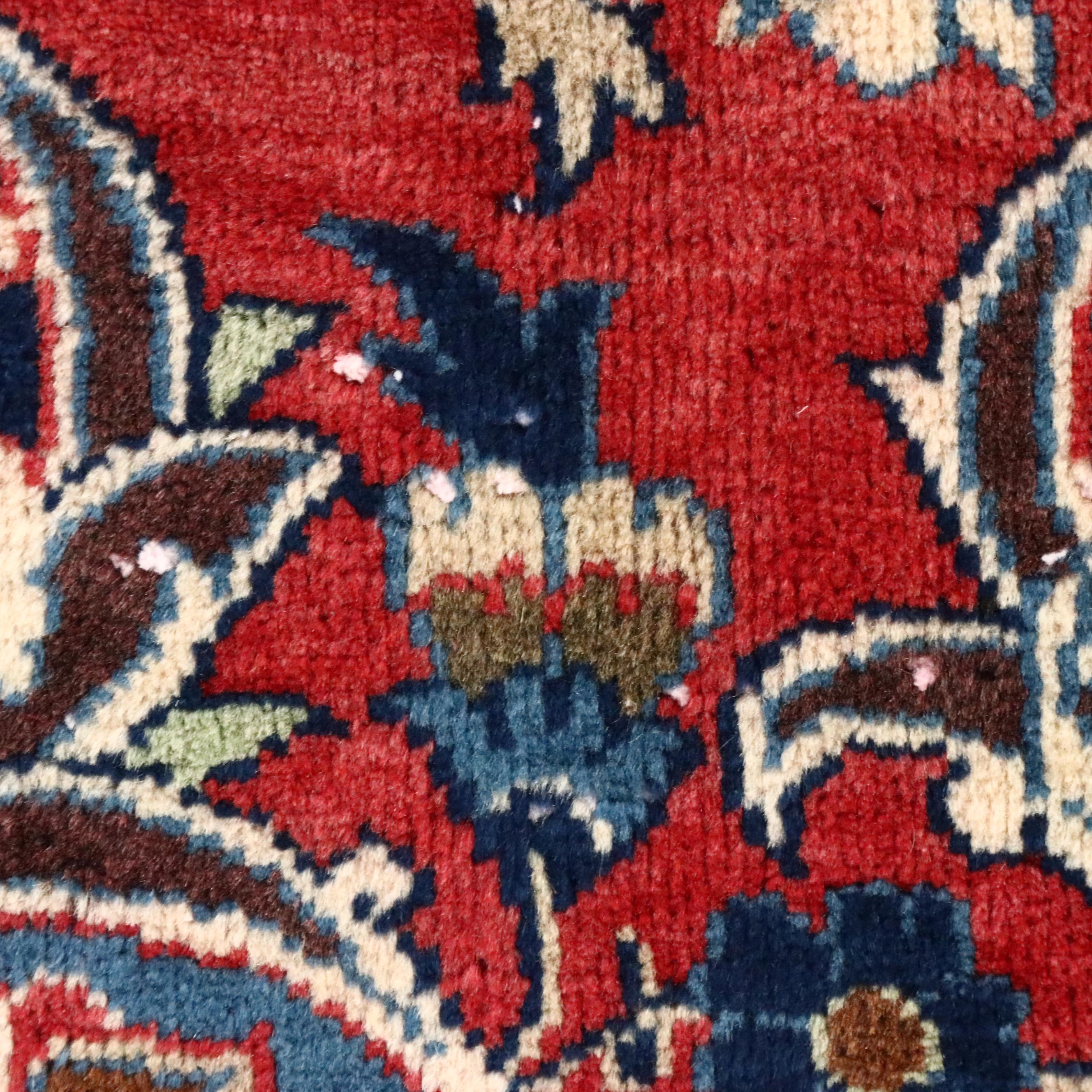 6'5 x 11'5 Hand-Knotted Persian Mashhad Remnant Area Rug