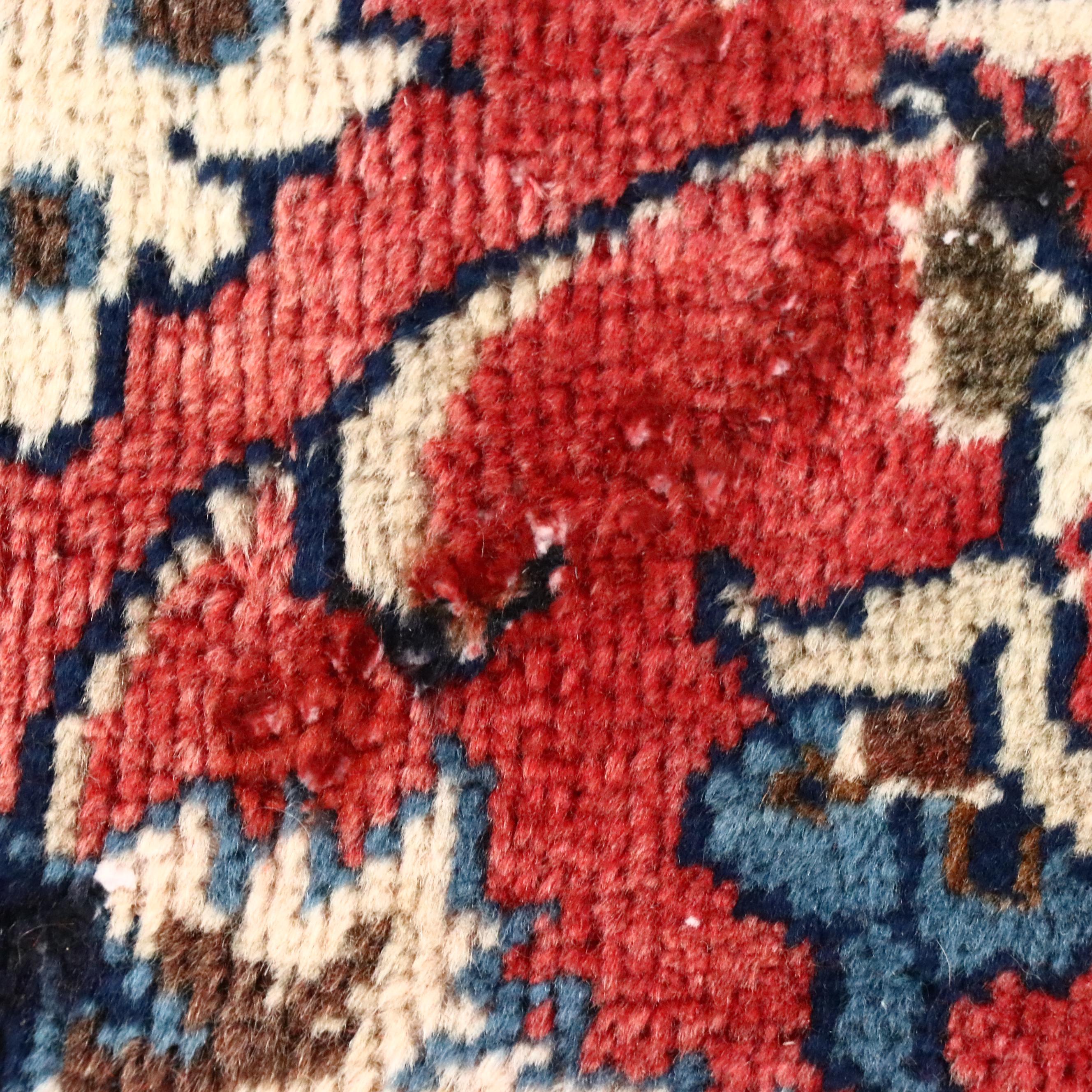 6'5 x 11'5 Hand-Knotted Persian Mashhad Remnant Area Rug