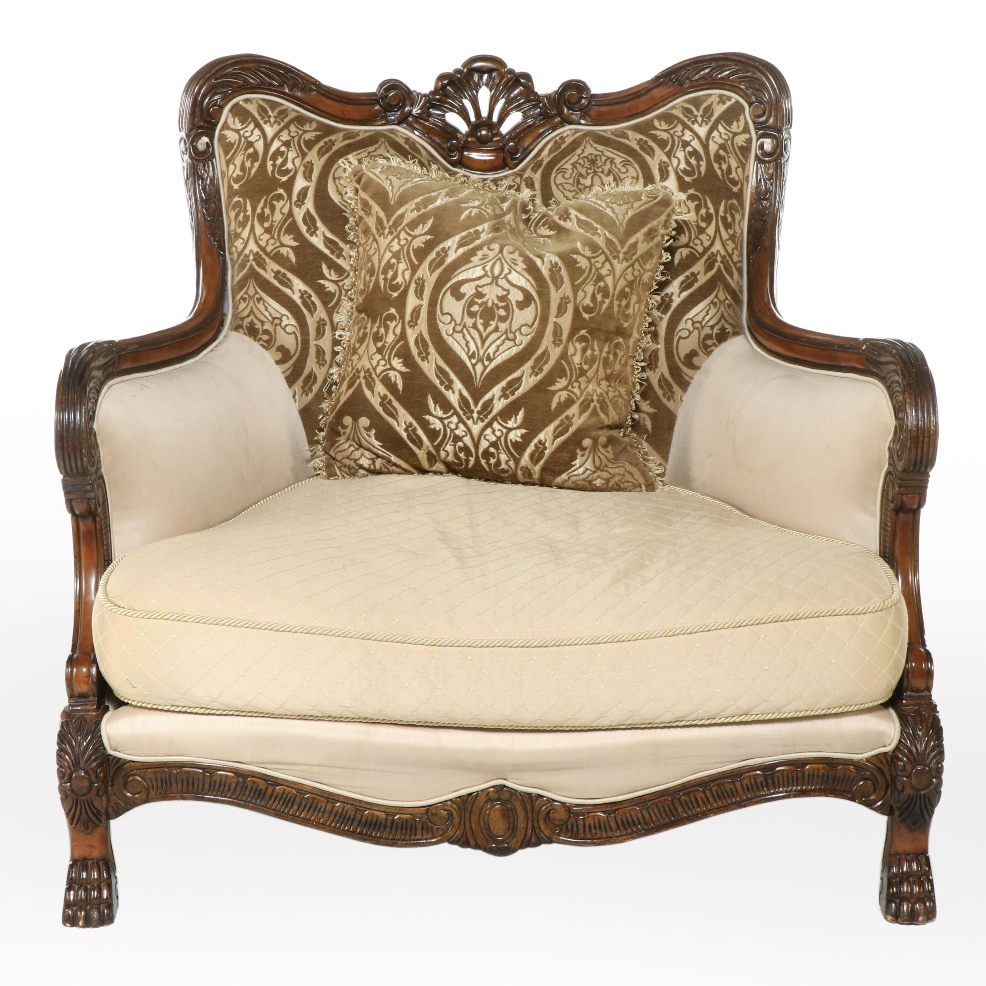 Michael Amini "Chateau Beauvais" Chair and a Half