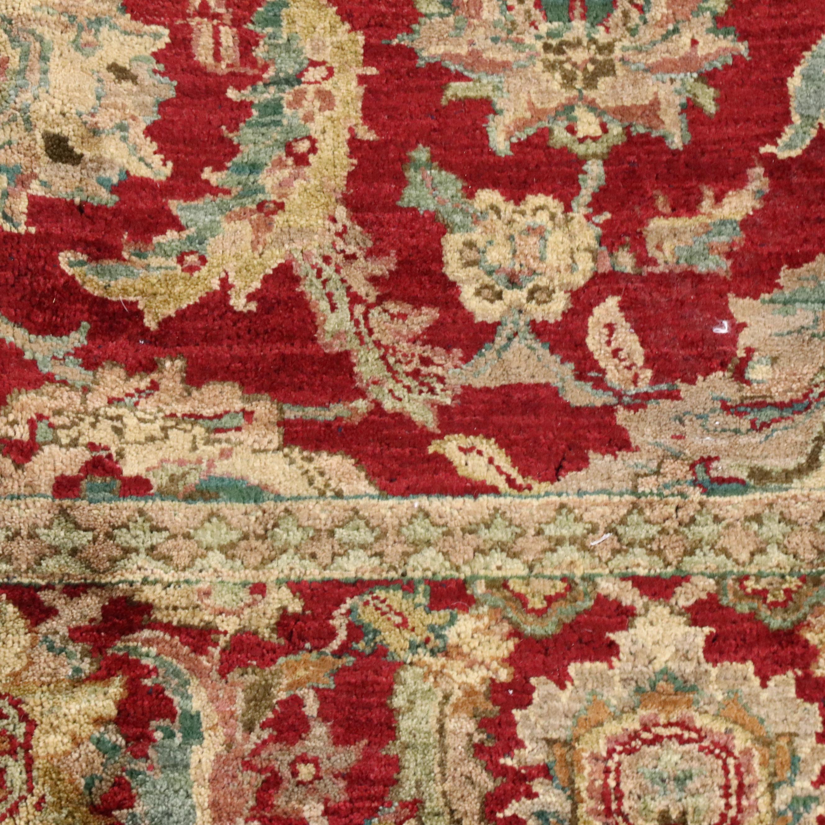 8'2 x 8'1 Hand-Knotted Indian Peshawar Square Area Rug