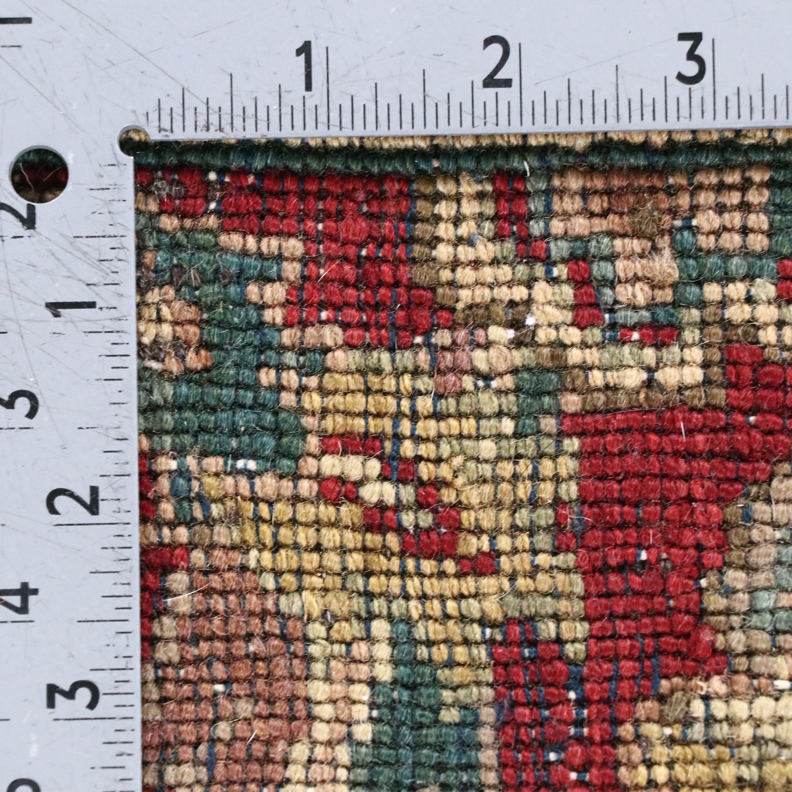 8'2 x 8'1 Hand-Knotted Indian Peshawar Square Area Rug