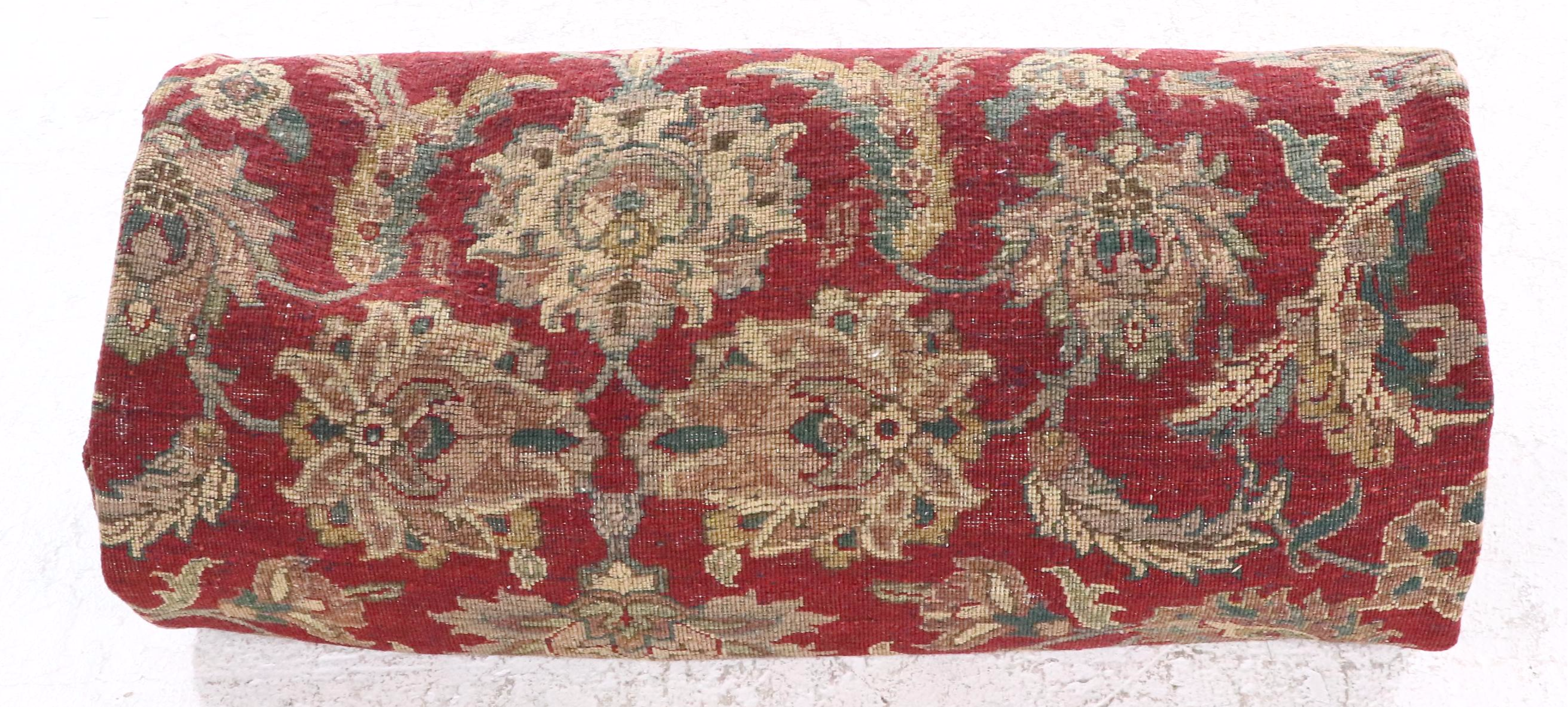 8'2 x 8'1 Hand-Knotted Indian Peshawar Square Area Rug
