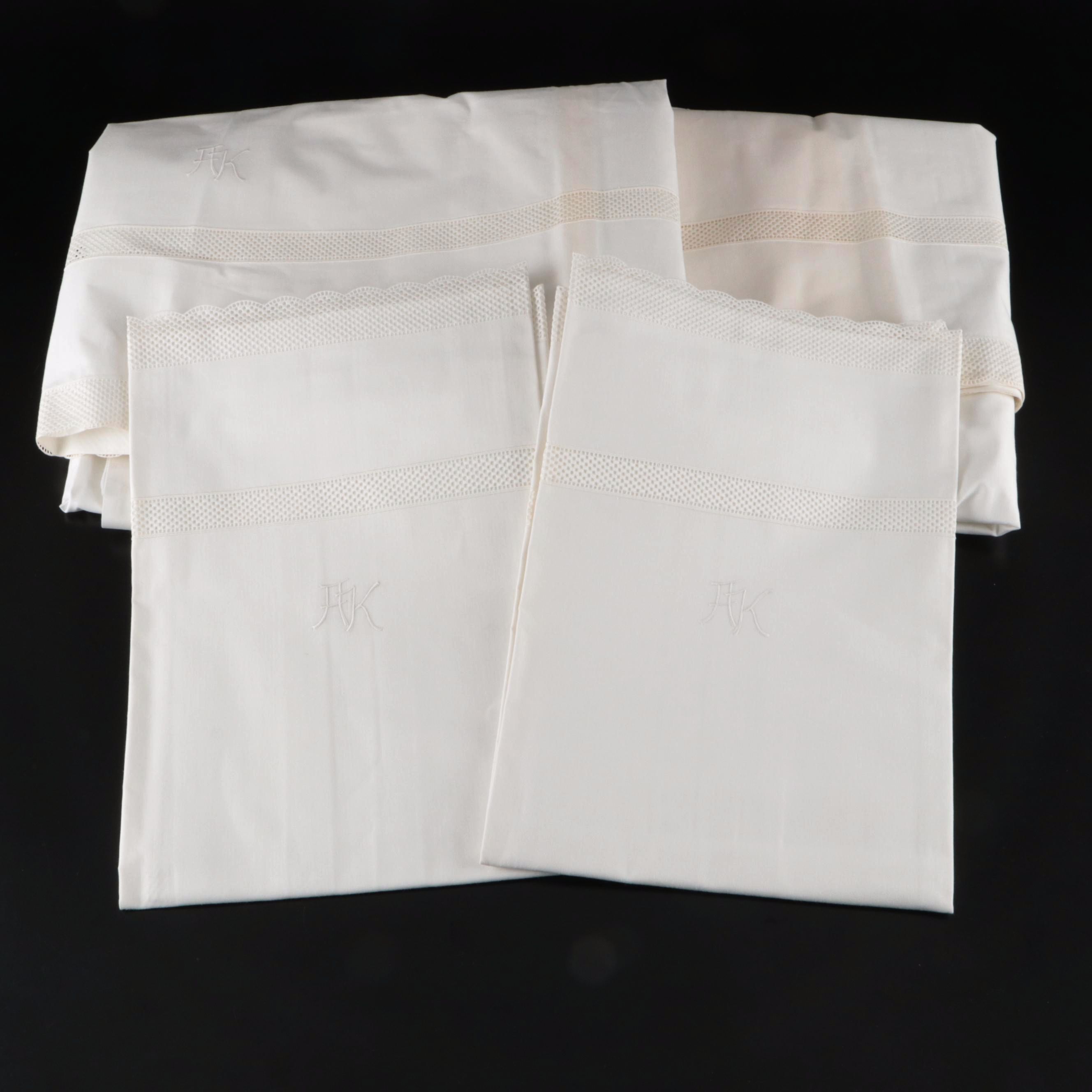 Bielefelder Monogrammed Linen Duvet Covers and Pillowcases