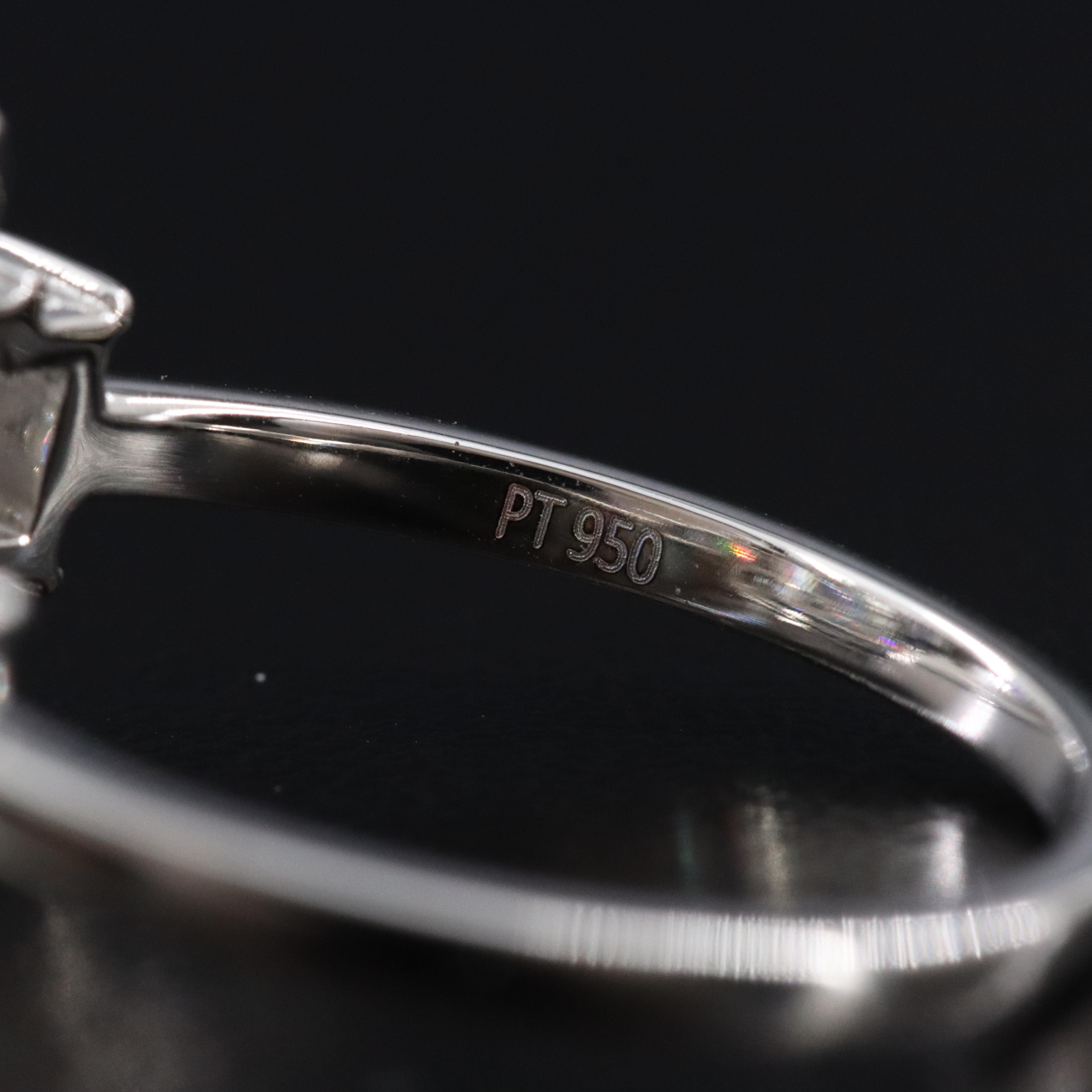 Platinum 6.28 CTW Lab Grown Diamond Ring with IGI Report