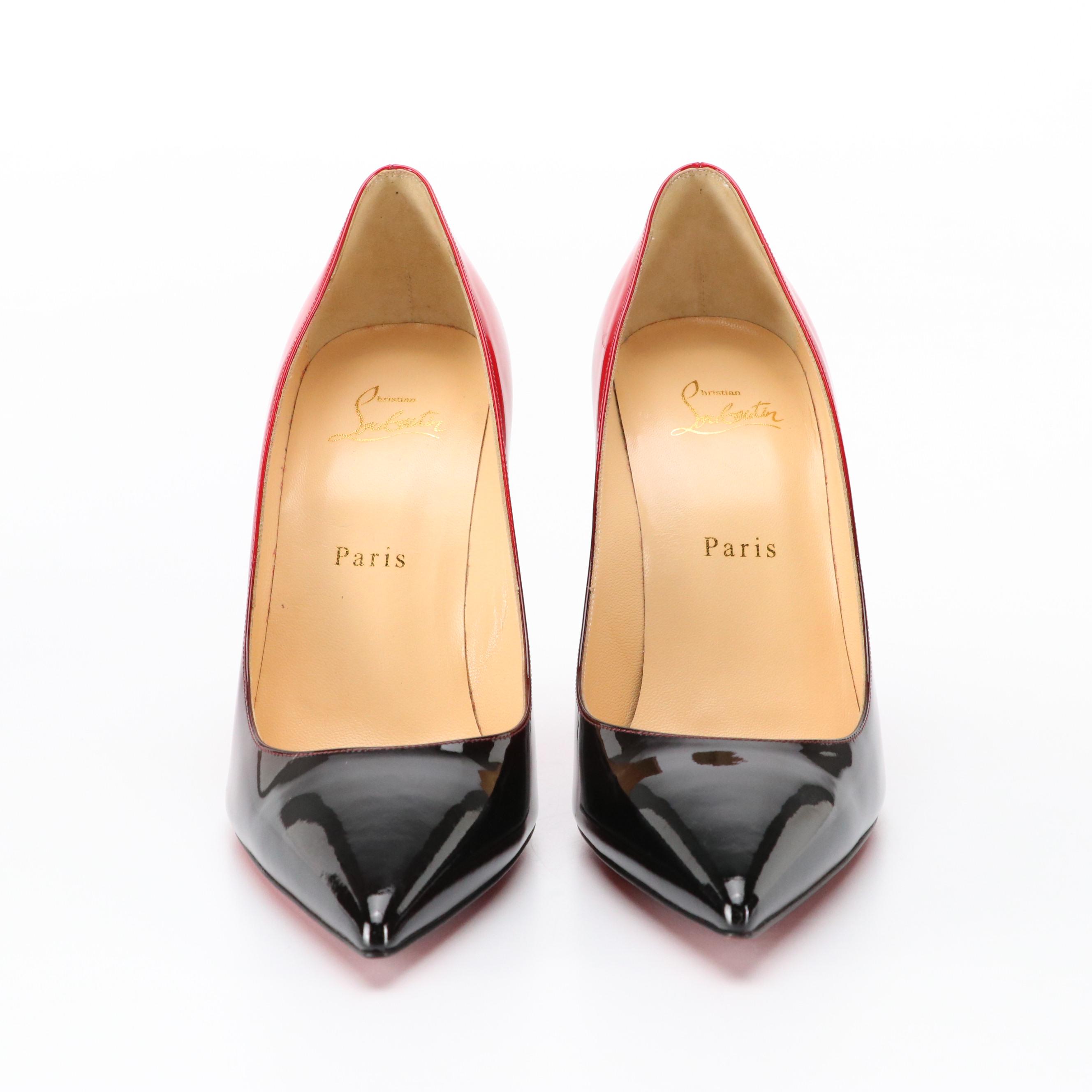 Christian Louboutin Ombré Patent Leather Pointed-Toe Pumps