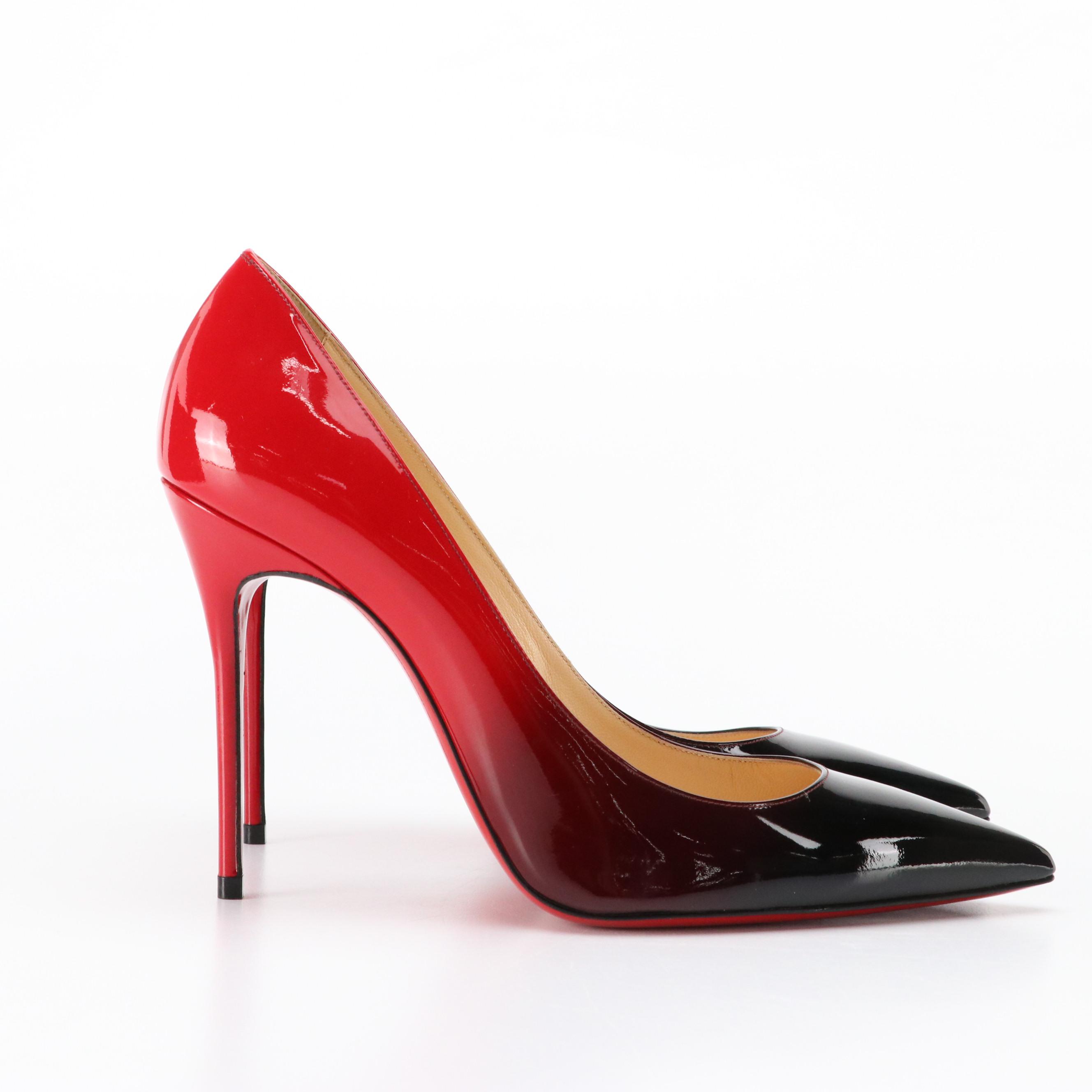 Christian Louboutin Ombré Patent Leather Pointed-Toe Pumps