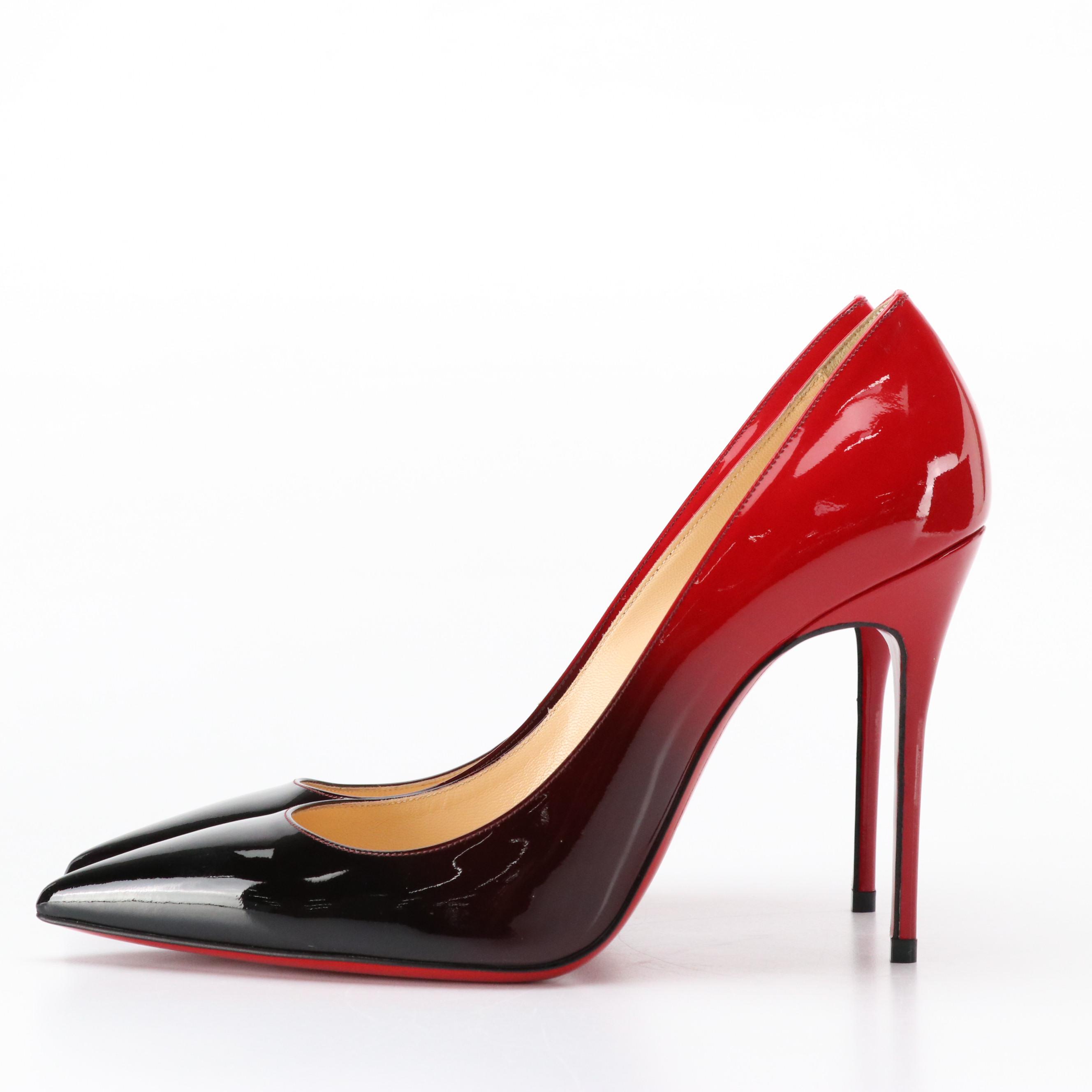 Christian Louboutin Ombré Patent Leather Pointed-Toe Pumps