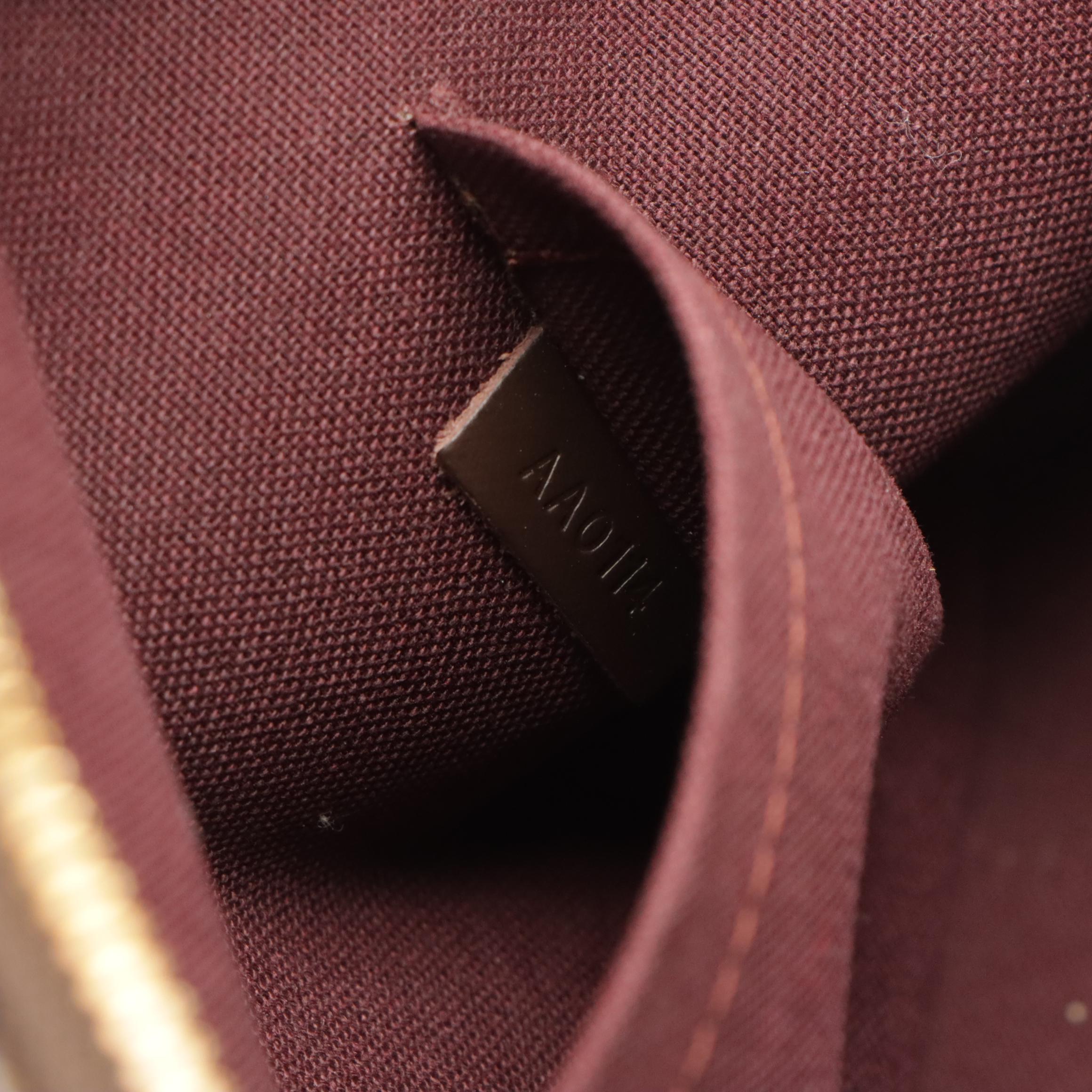 Louis Vuitton Alma BB Two-Way Satchel in Damier Ebene Canvas and Brown Leather