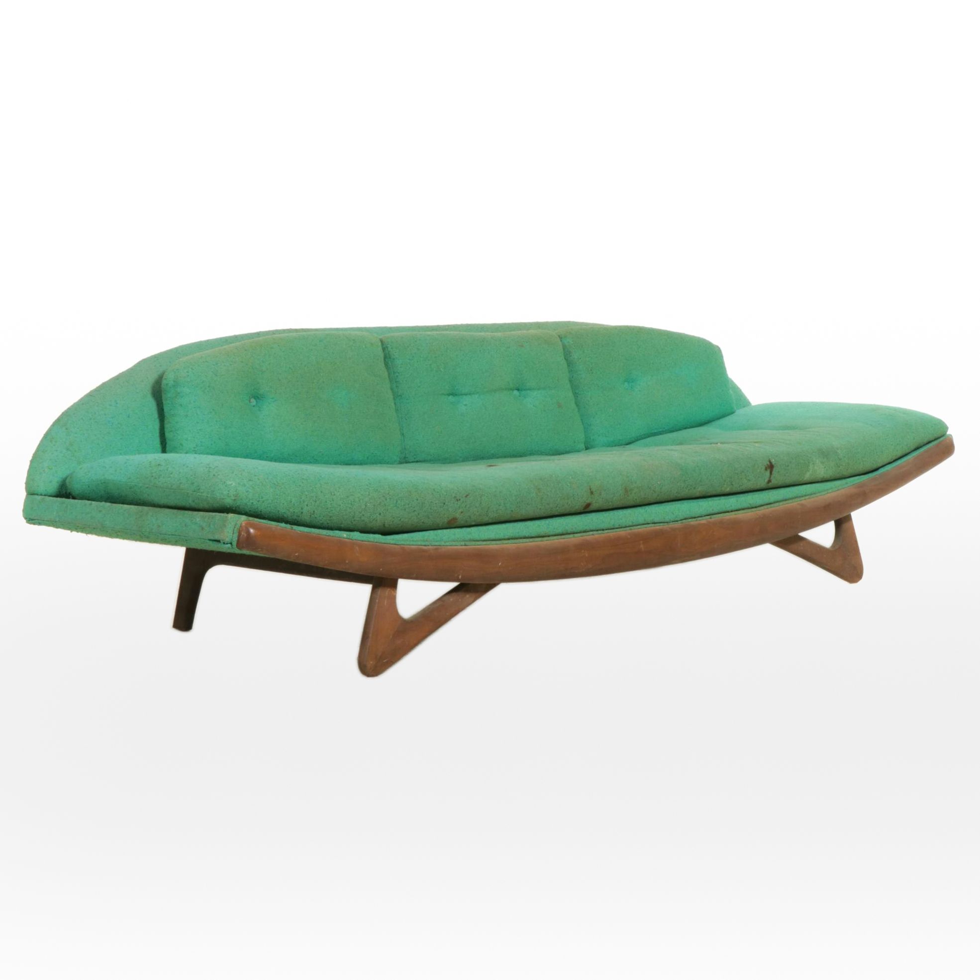 Adrian Pearsall for Craft Associates Mid Century Modern Gondala Sofa