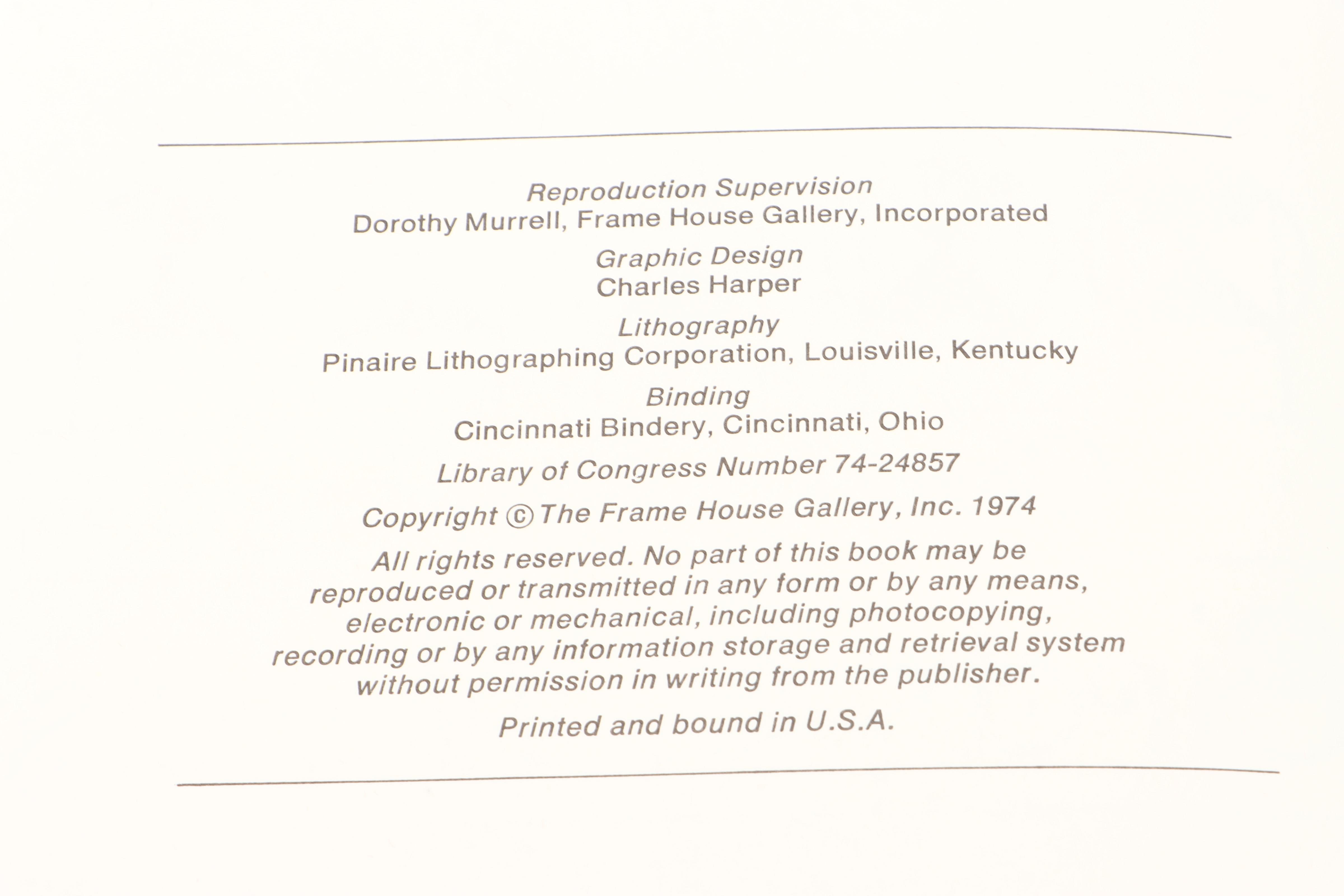 Signed "Charles Harper's Birds & Words" by Charley Harper, 1974