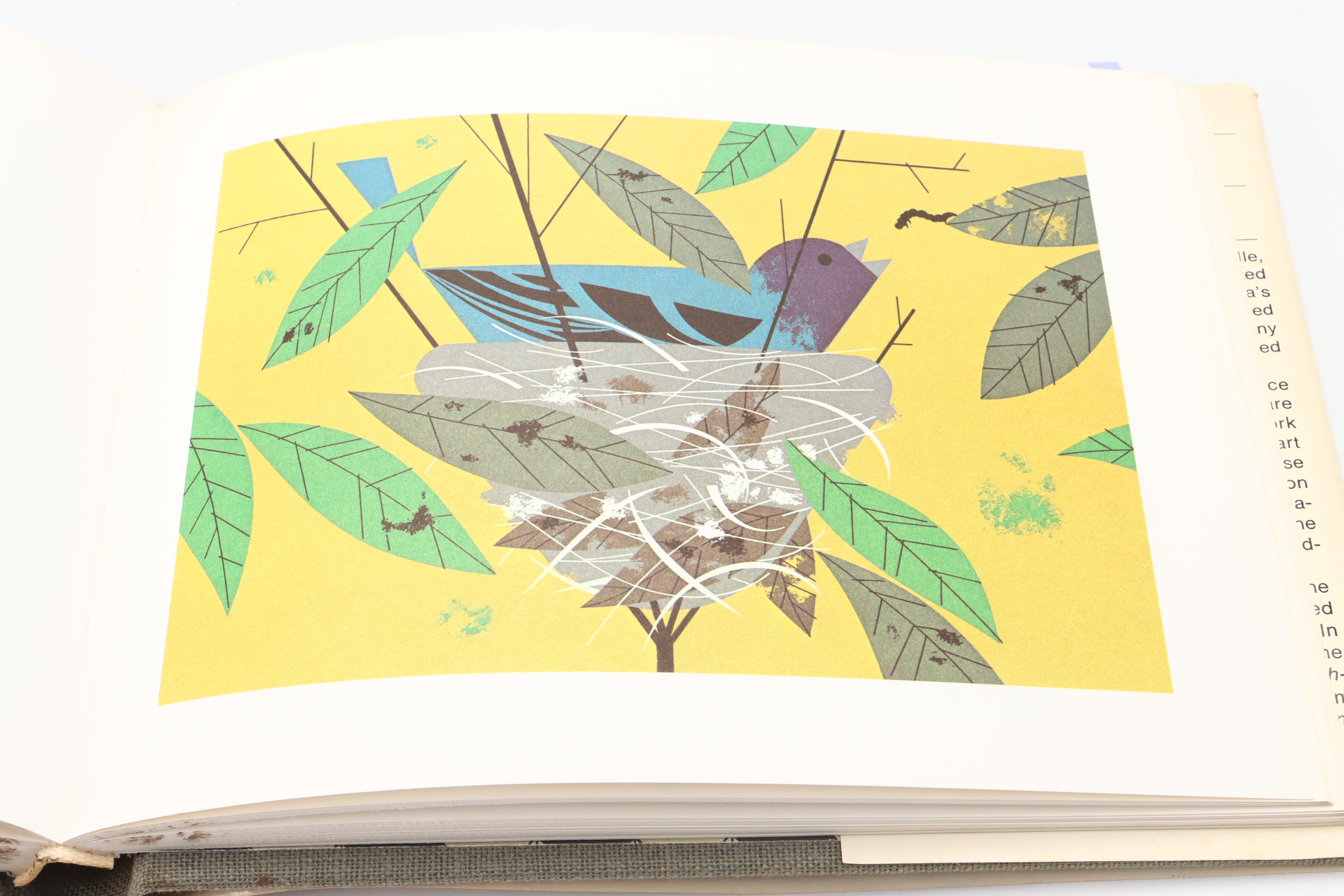 Signed "Charles Harper's Birds & Words" by Charley Harper, 1974