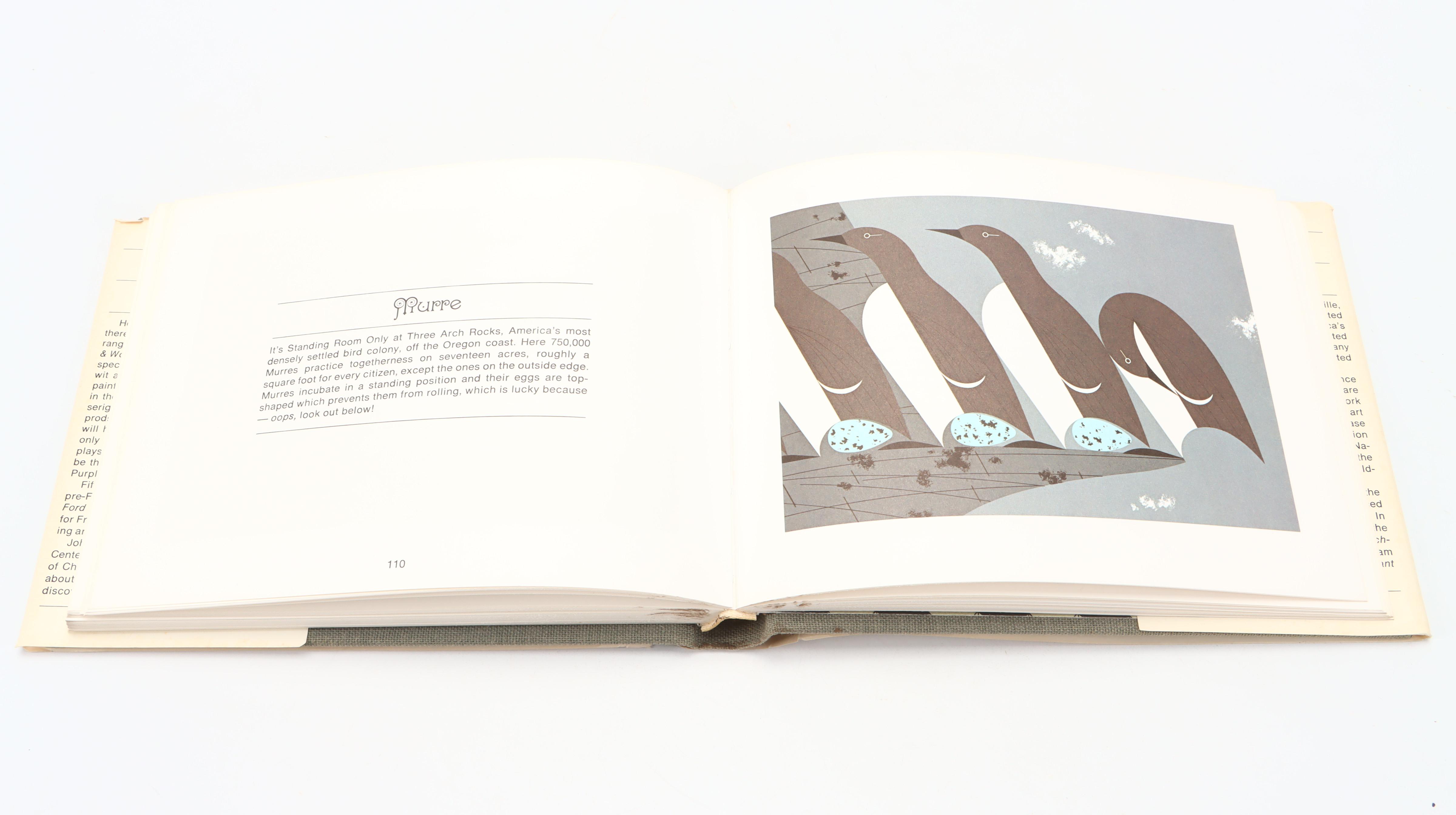 Signed "Charles Harper's Birds & Words" by Charley Harper, 1974