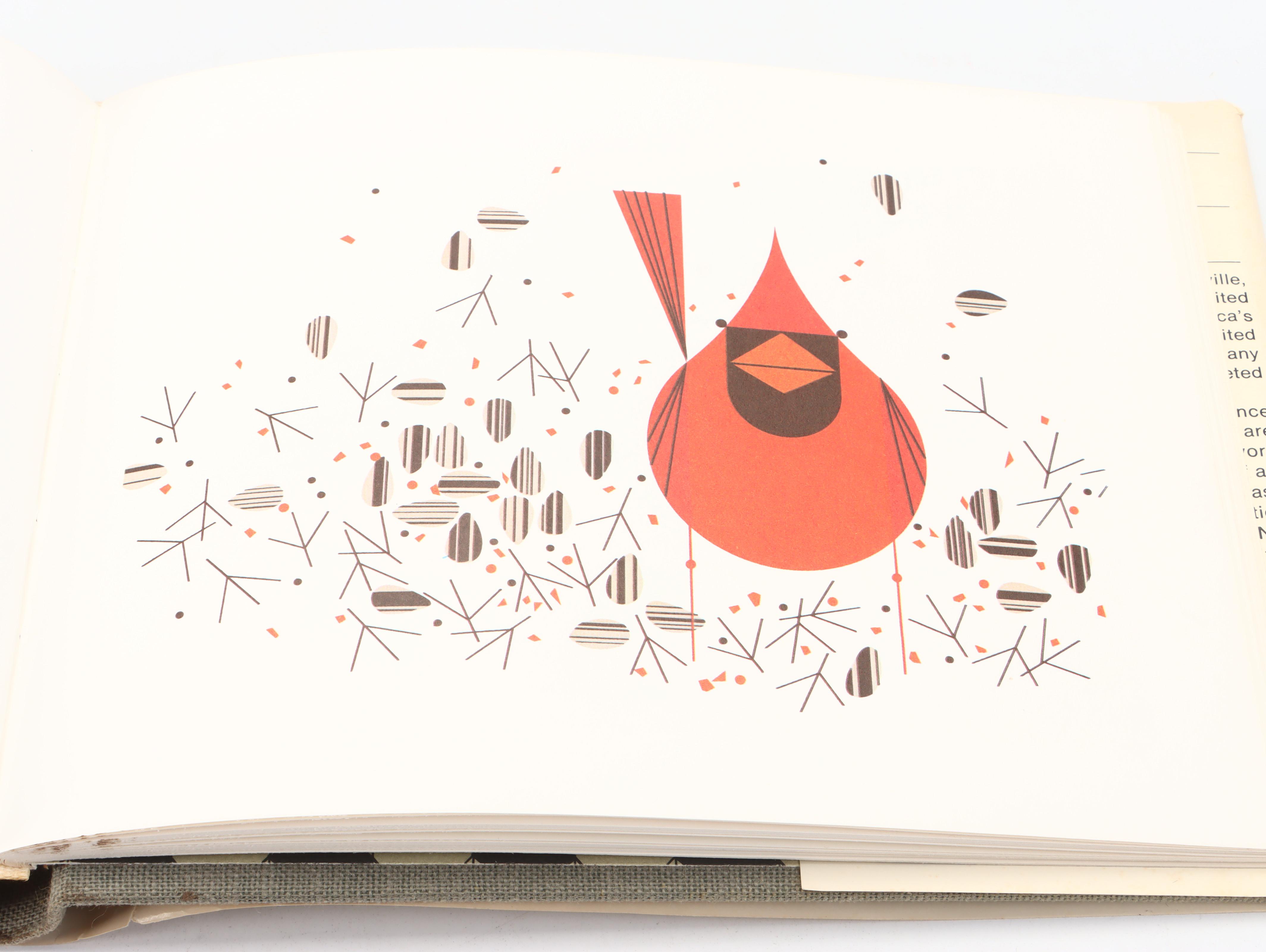 Signed "Charles Harper's Birds & Words" by Charley Harper, 1974