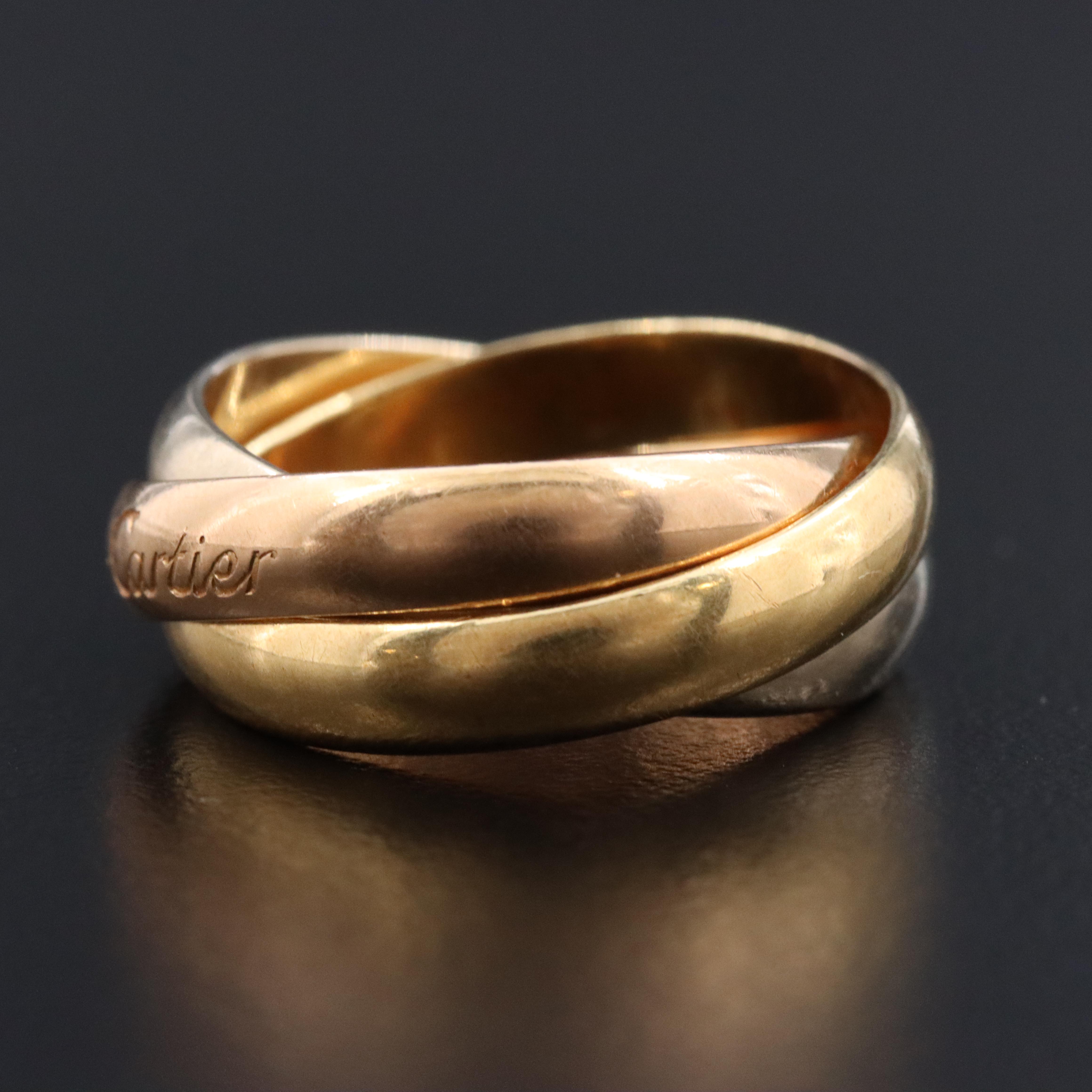Cartier Must de Cartier 18K Tri-Color Trinity Ring