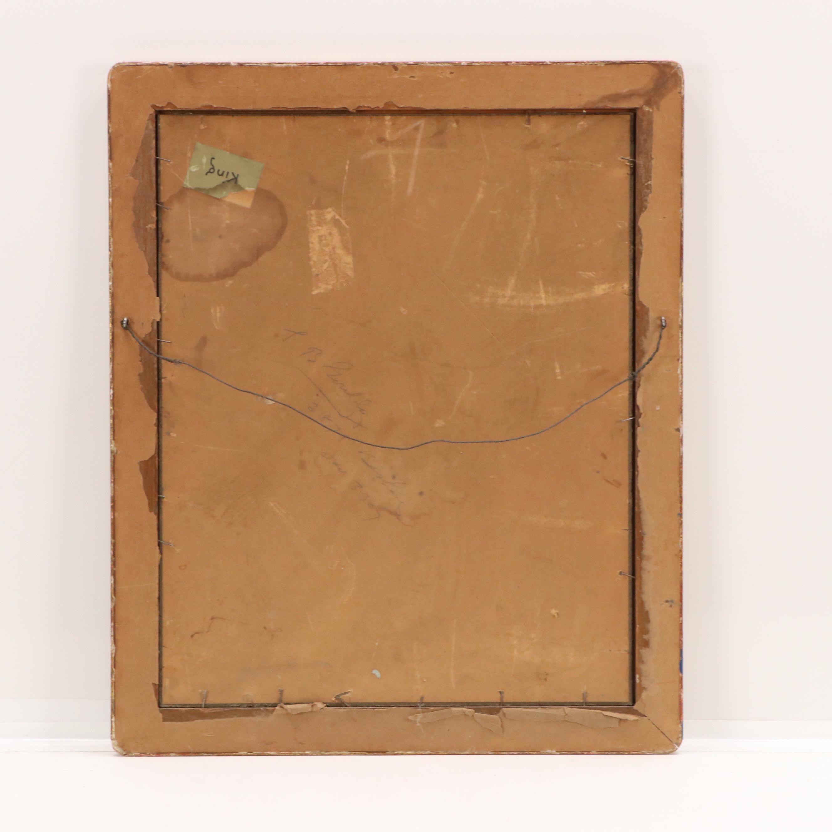 William A. Kinnicutt Maritime Oil Painting of Sailboats, Circa 1900