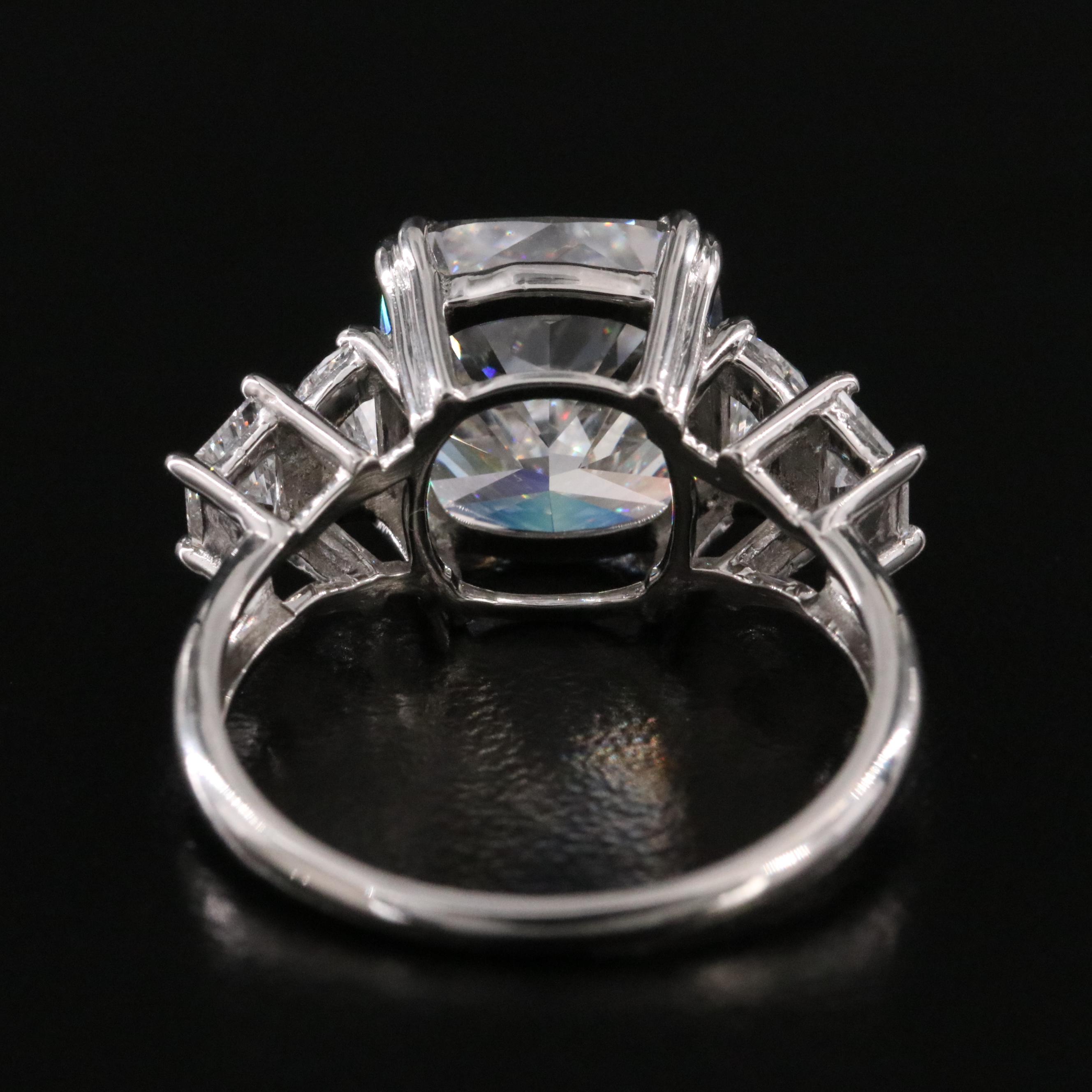 Platinum 6.25 CTW Lab Grown Diamond Ring with IGI Report