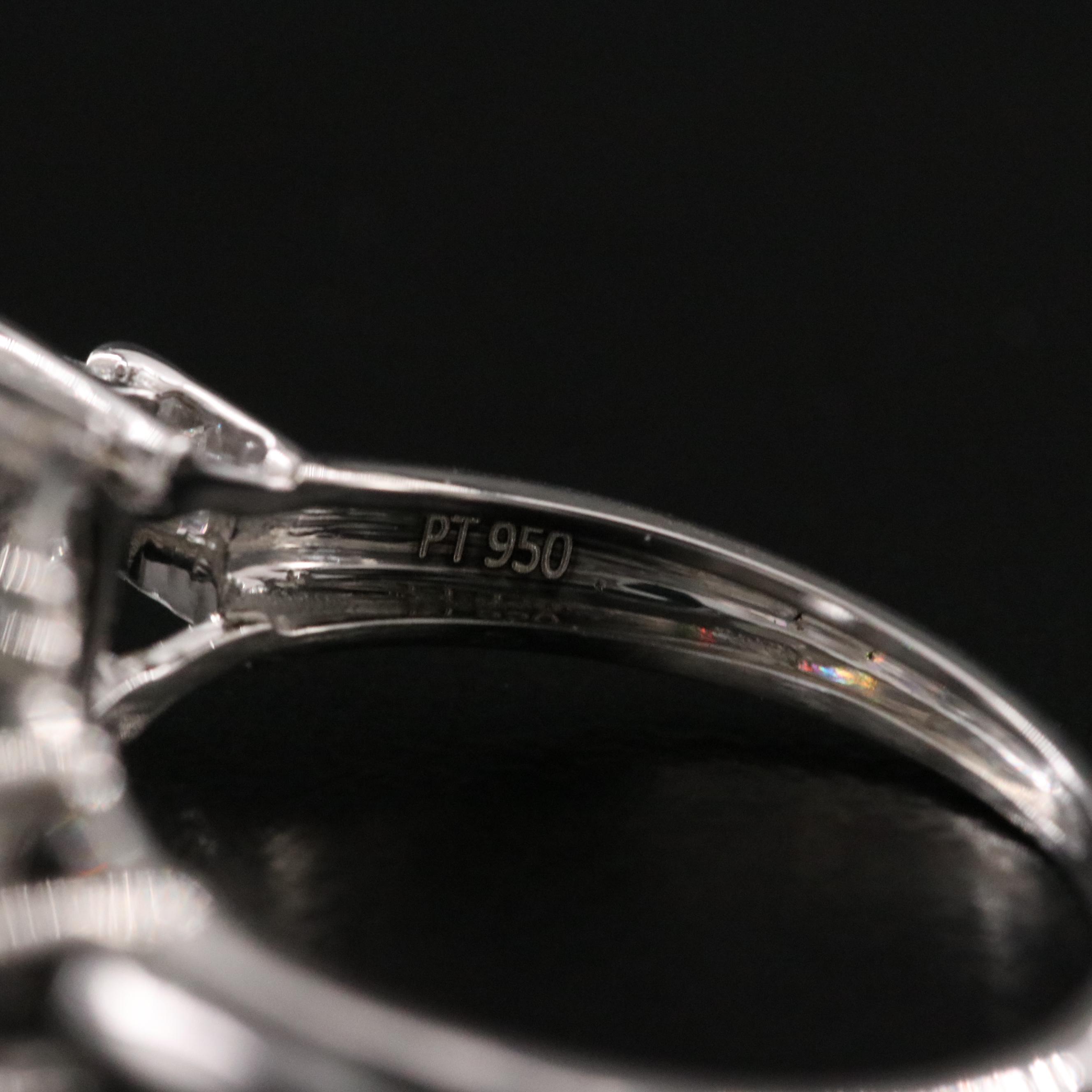 Platinum 6.25 CTW Lab Grown Diamond Ring with IGI Report