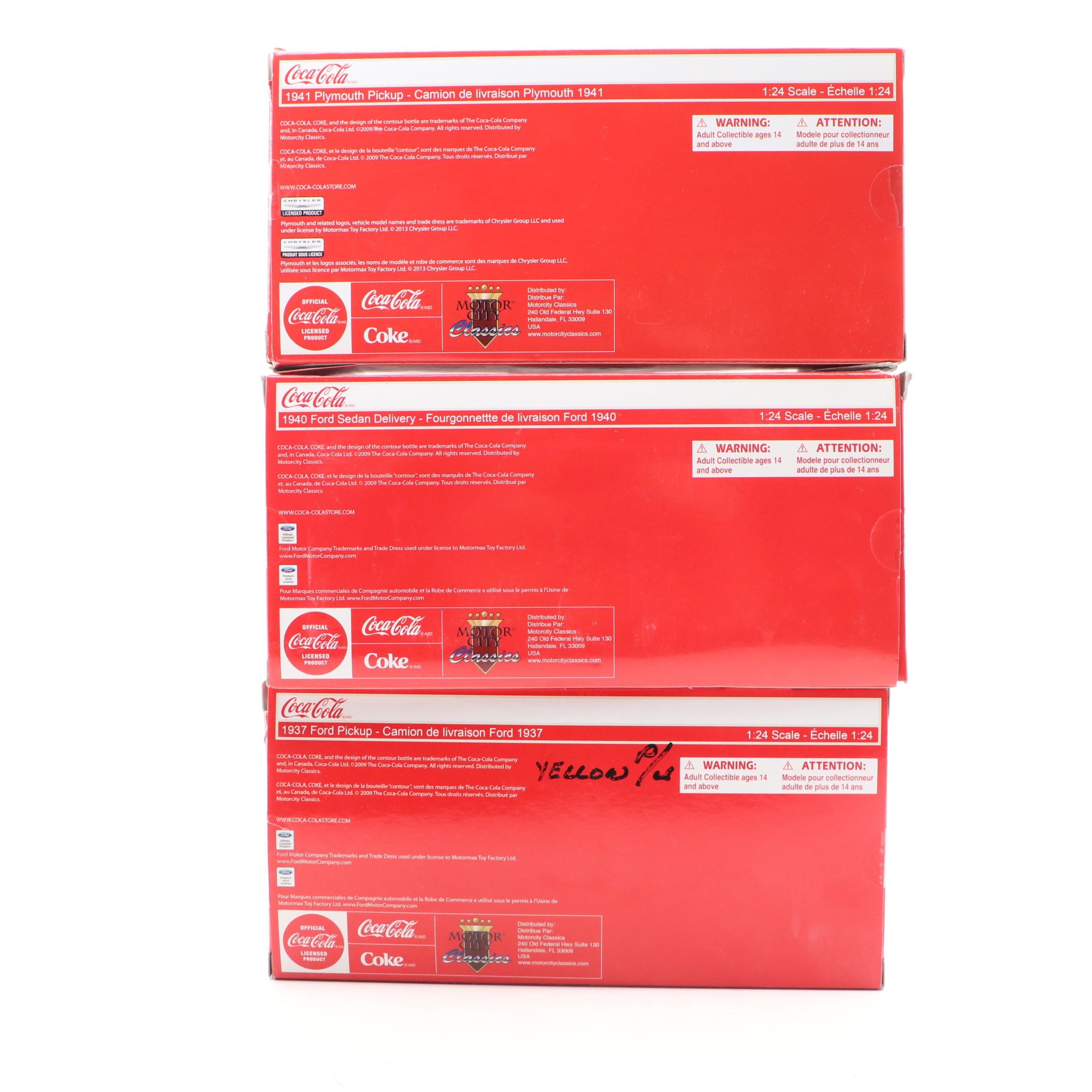 Motorcity Classics "1941 Plymouth Pickup" and More Coca-Cola Model Cars