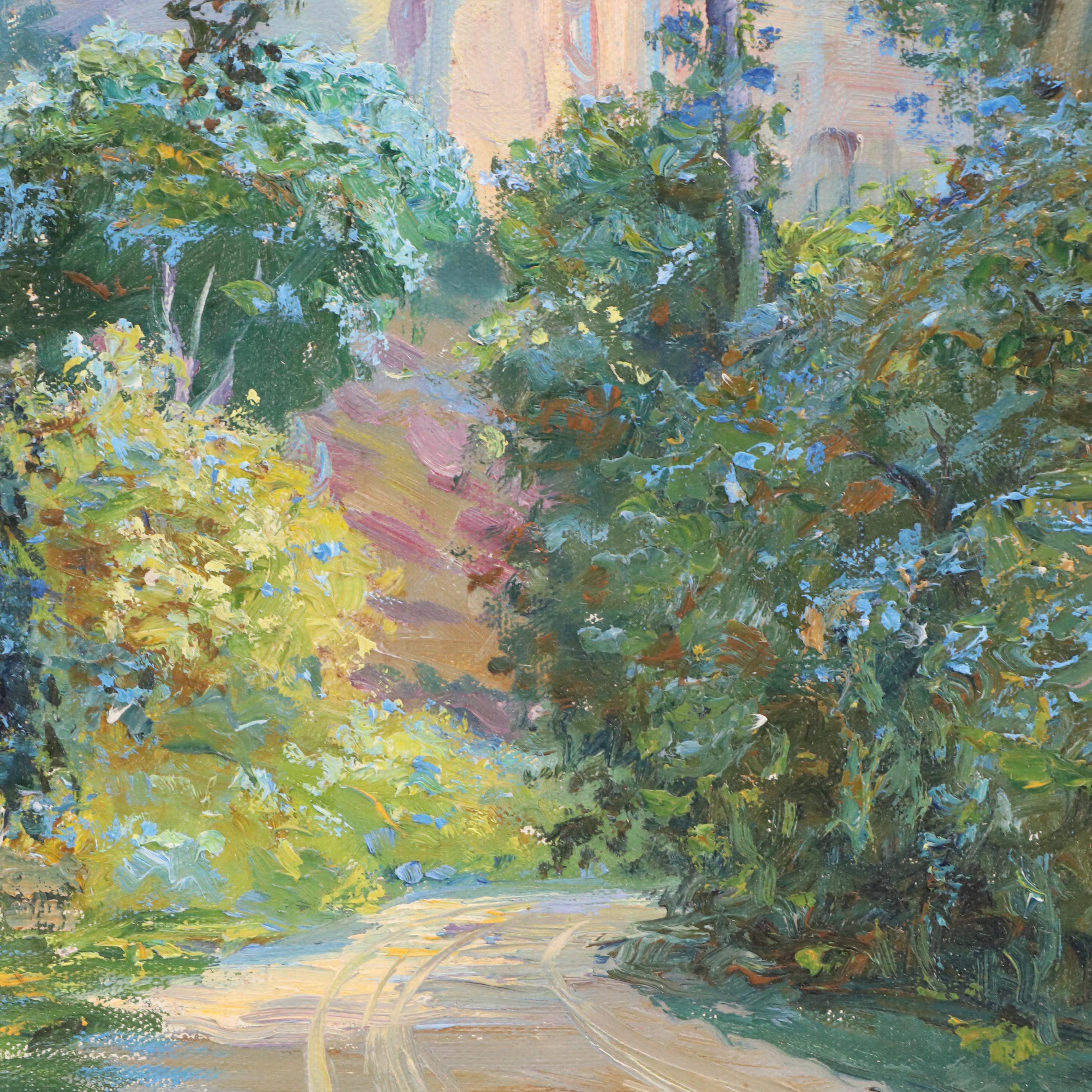 Louis A. Ramsy Landscape Oil Painting of Yosemite Valley, 1927