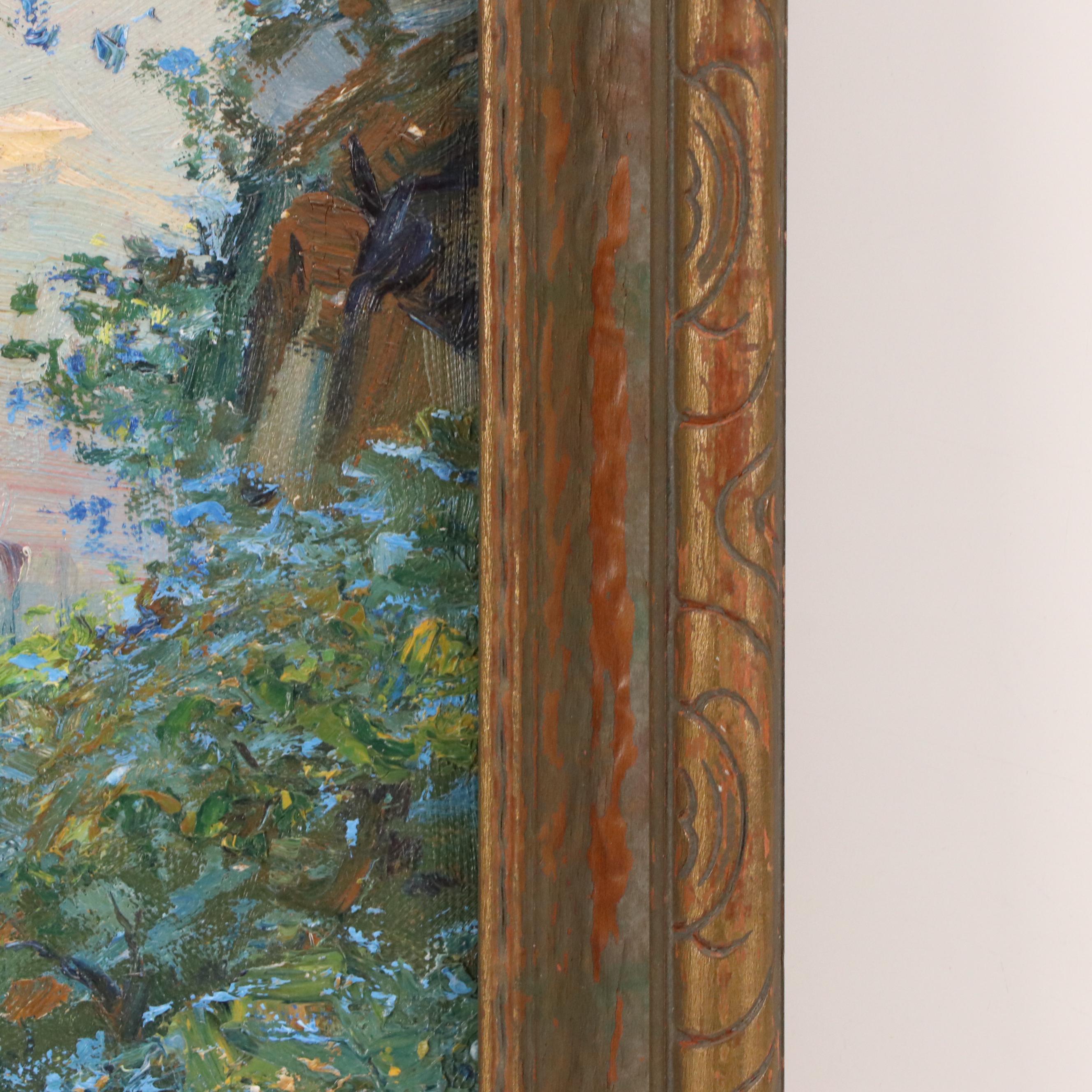 Louis A. Ramsy Landscape Oil Painting of Yosemite Valley, 1927