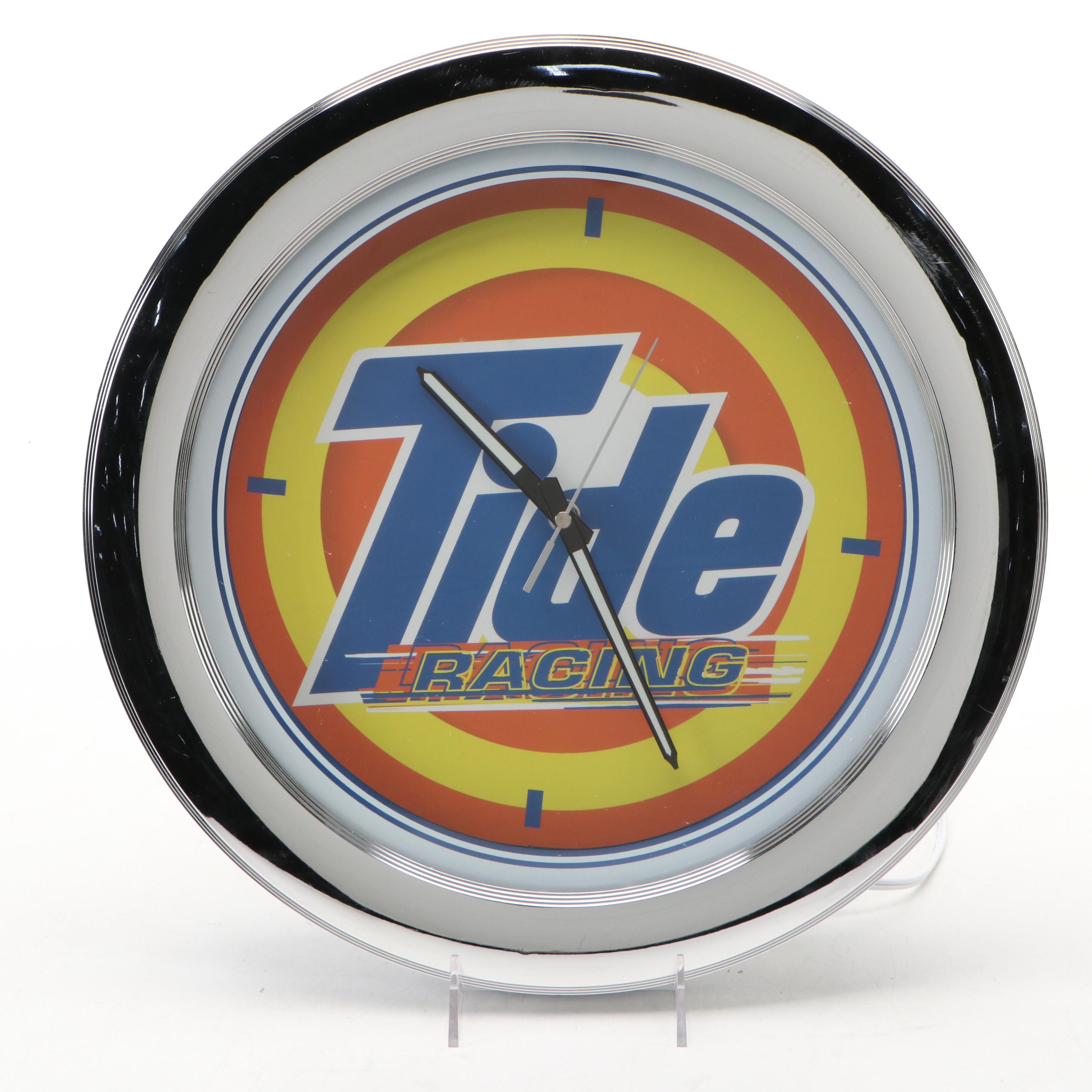 Tide Racing Advertising Illuminated Wall Clock