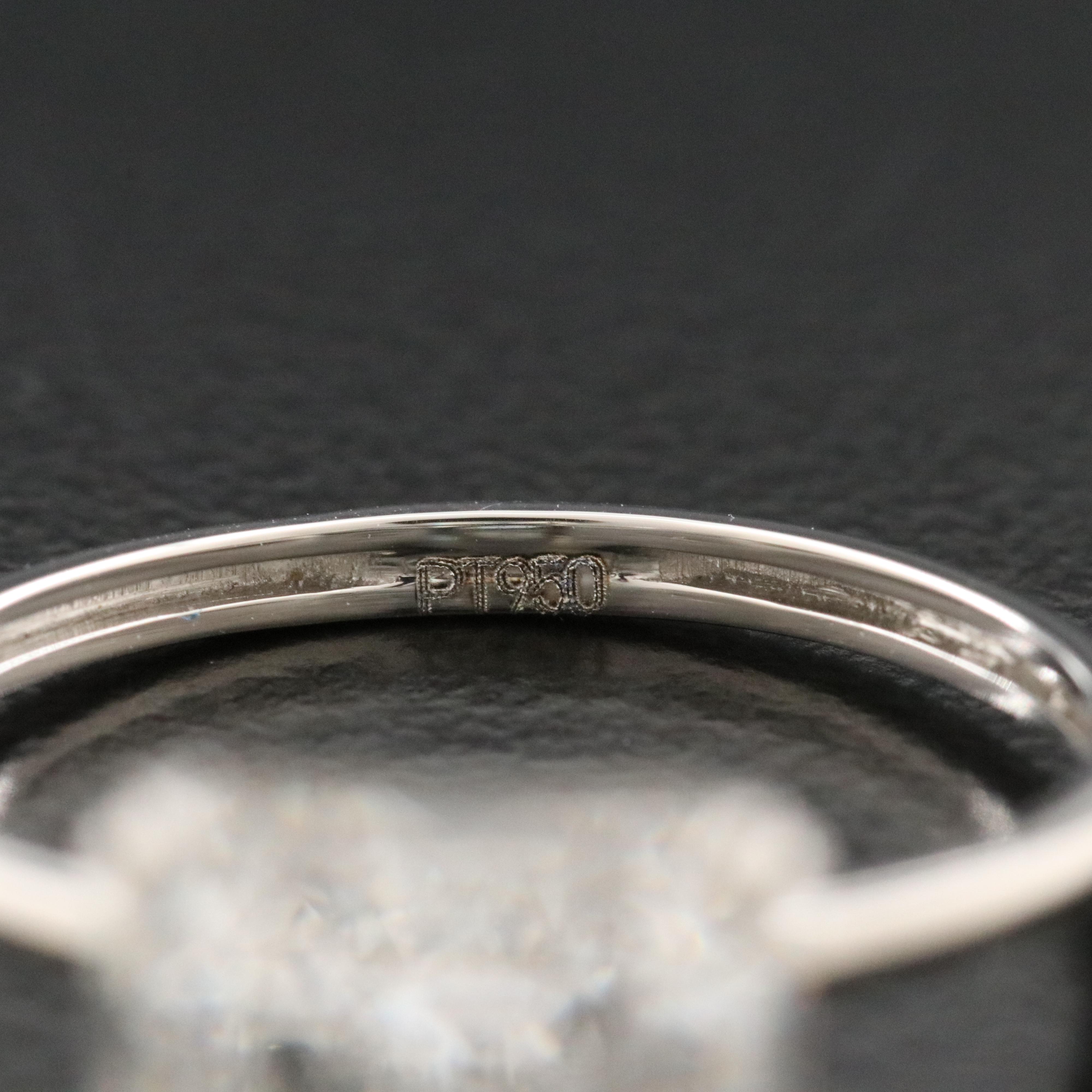 Platinum 4.56 CT Lab Grown Diamond Solitaire Ring with IGI Report