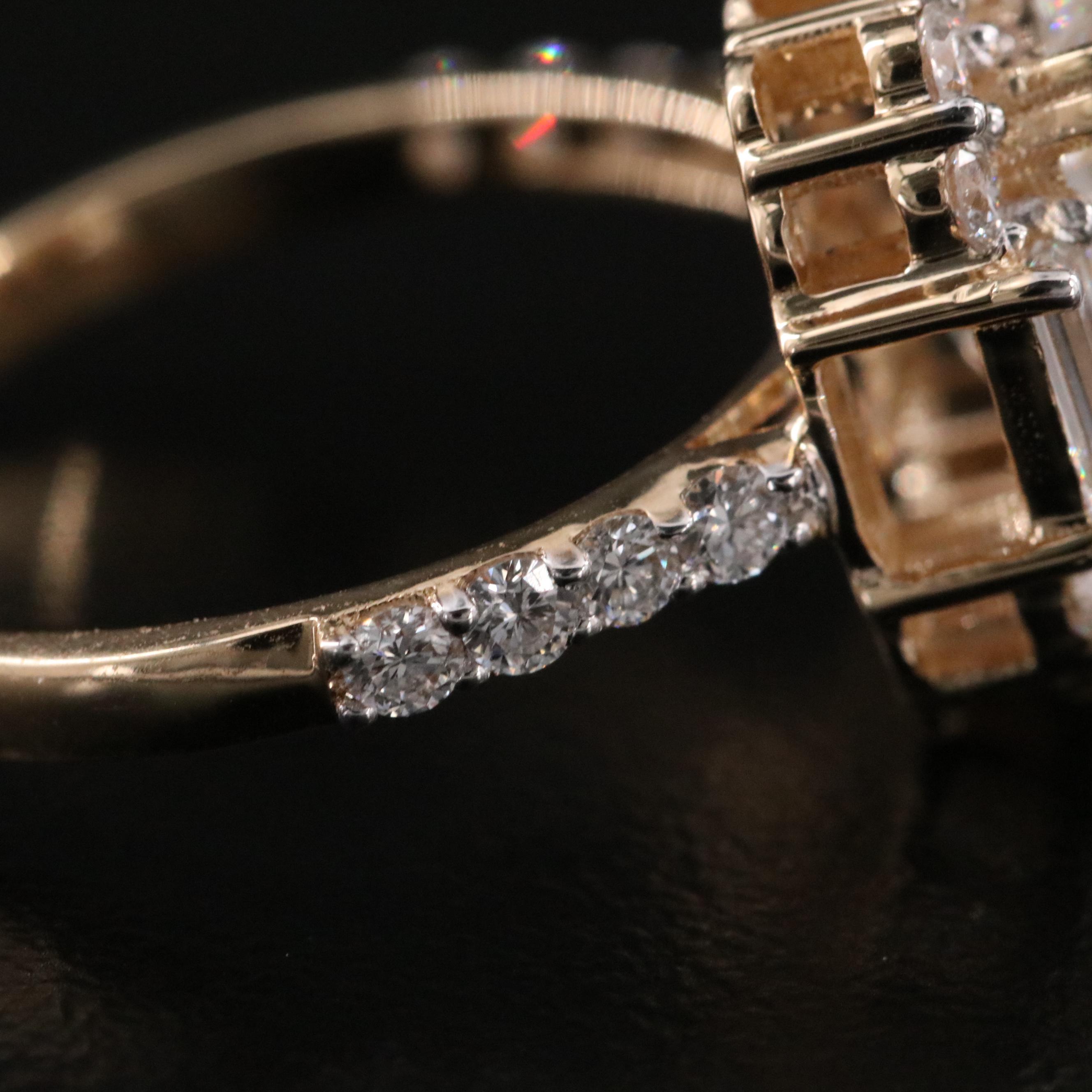 14K 5.41 CTW Lab Grown Diamond Ring with IGI Report