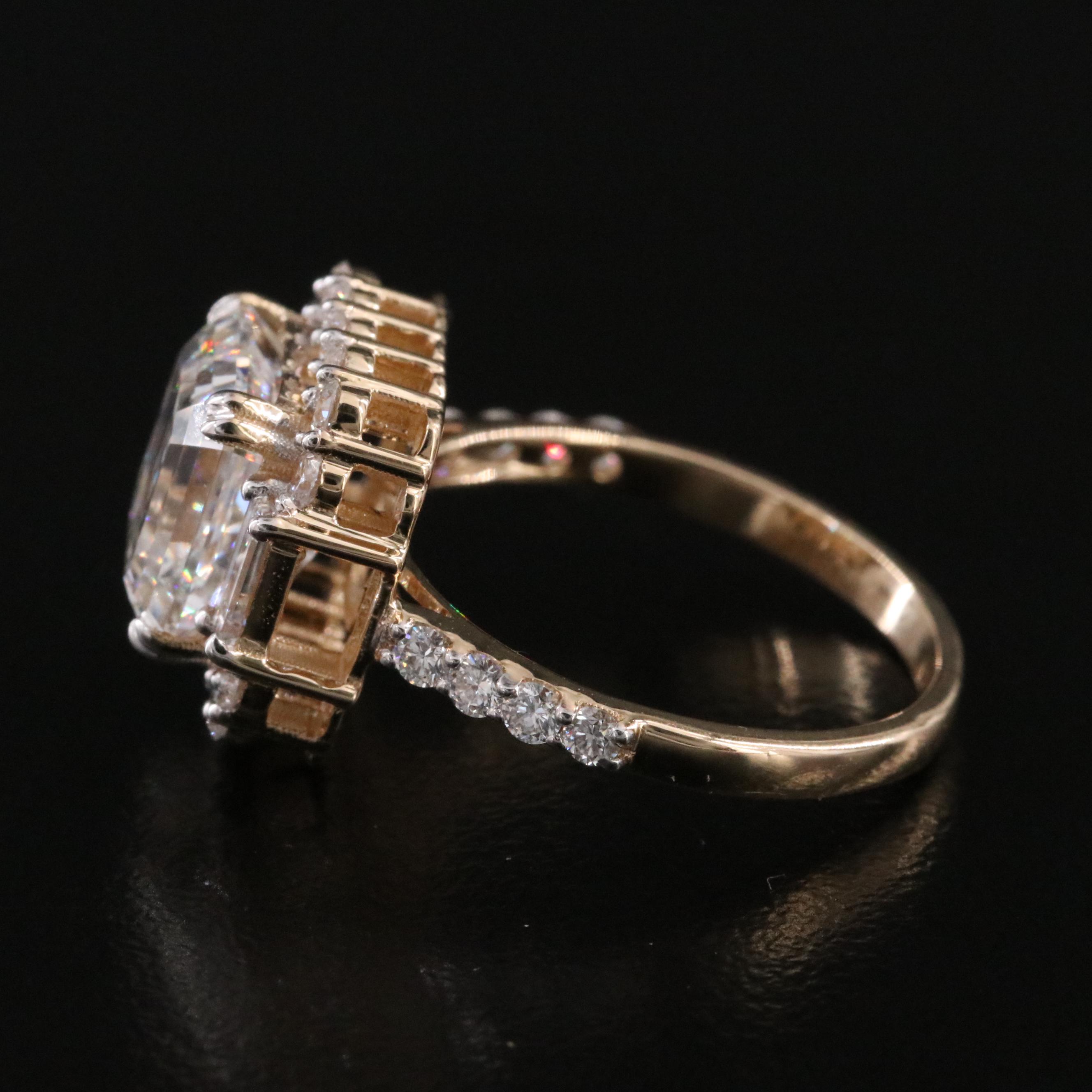 14K 5.41 CTW Lab Grown Diamond Ring with IGI Report