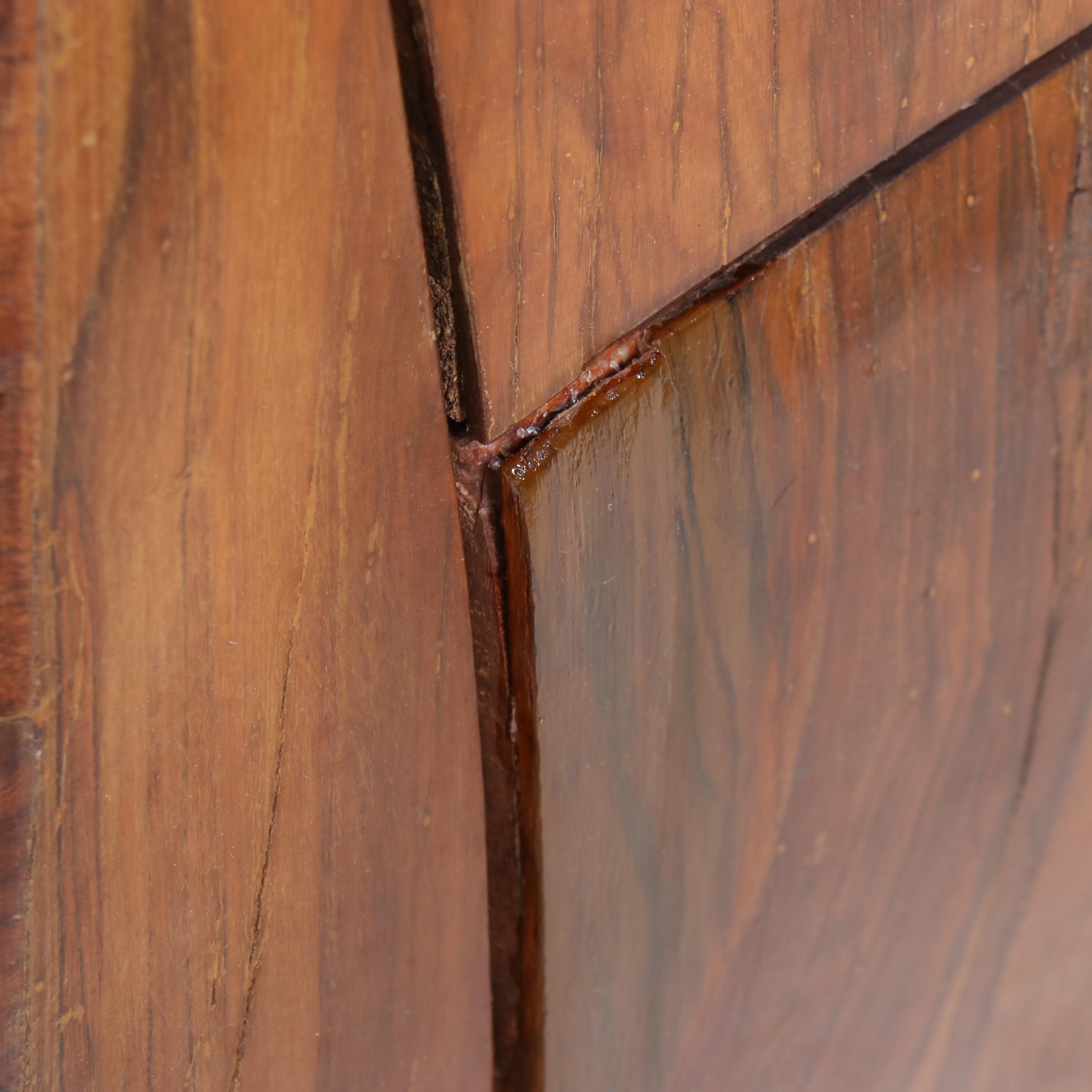 French Louis XV Style Cherry Root Wood Bombé Chest, Antique