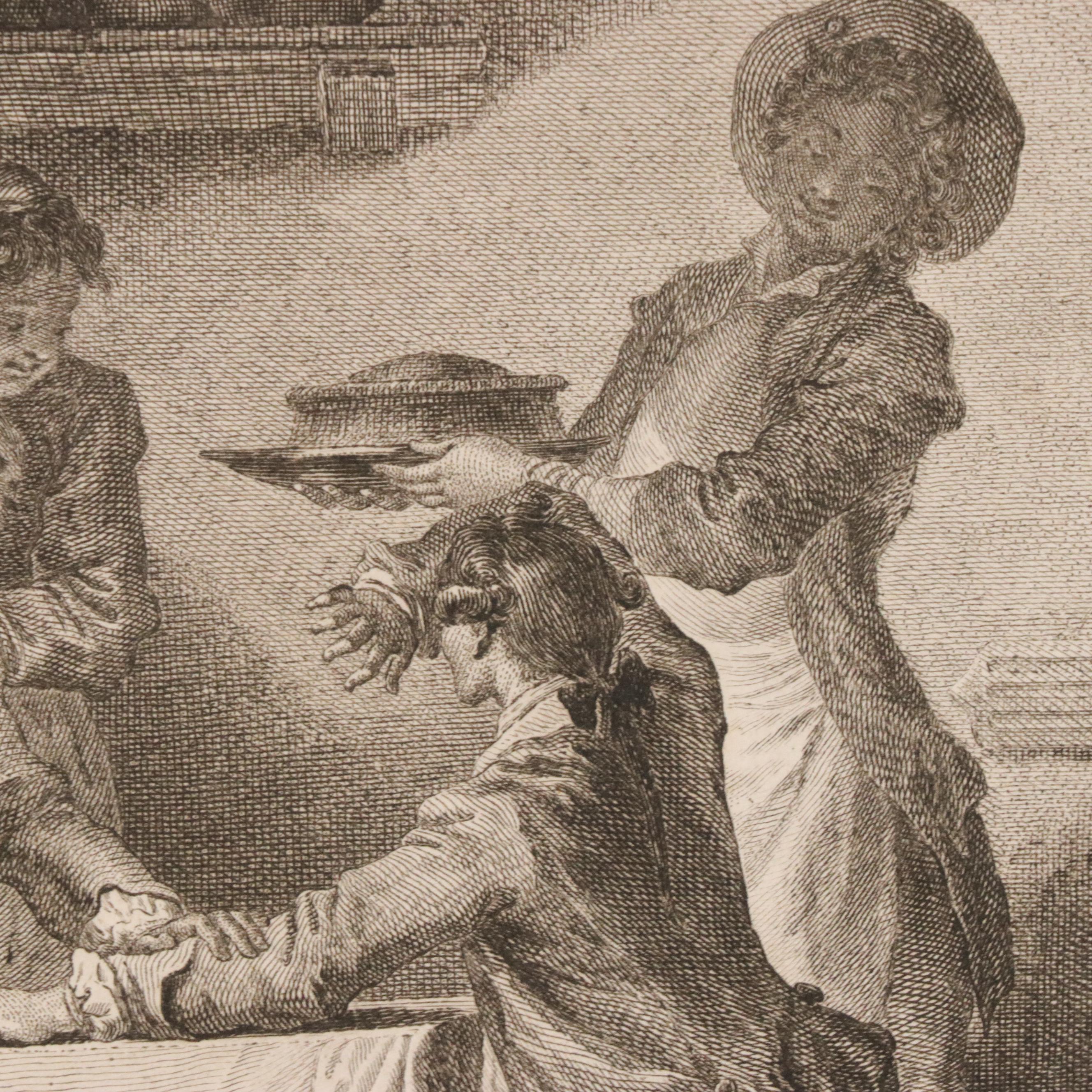 Pair of Intaglio Prints Including "Dante" After Raphael, 19th Century