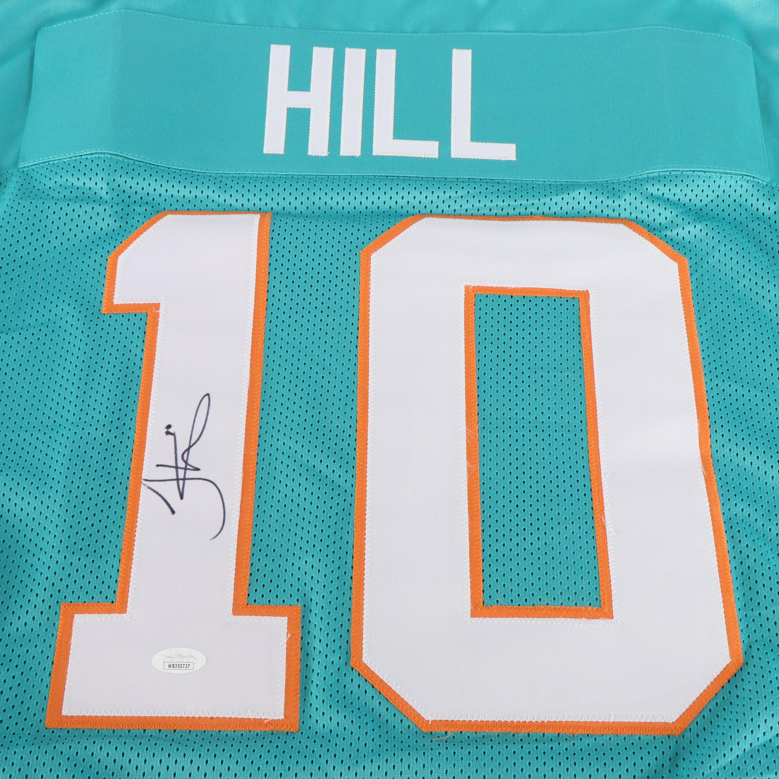 Tyreek Hill Signed Miami Dolphins Football Jersey, JSA