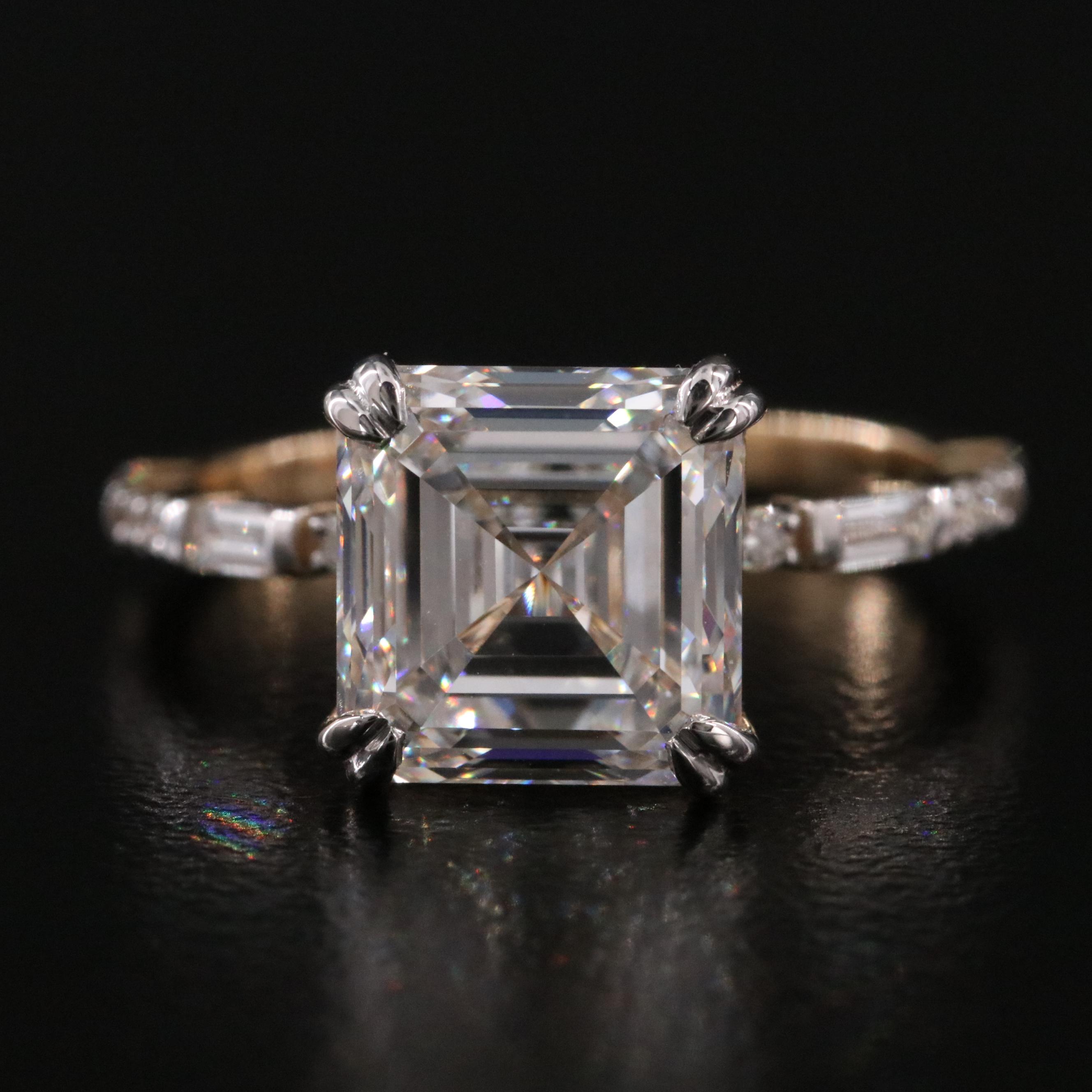 14K 4.73 CTW Lab Grown Diamond Ring with IGI Report