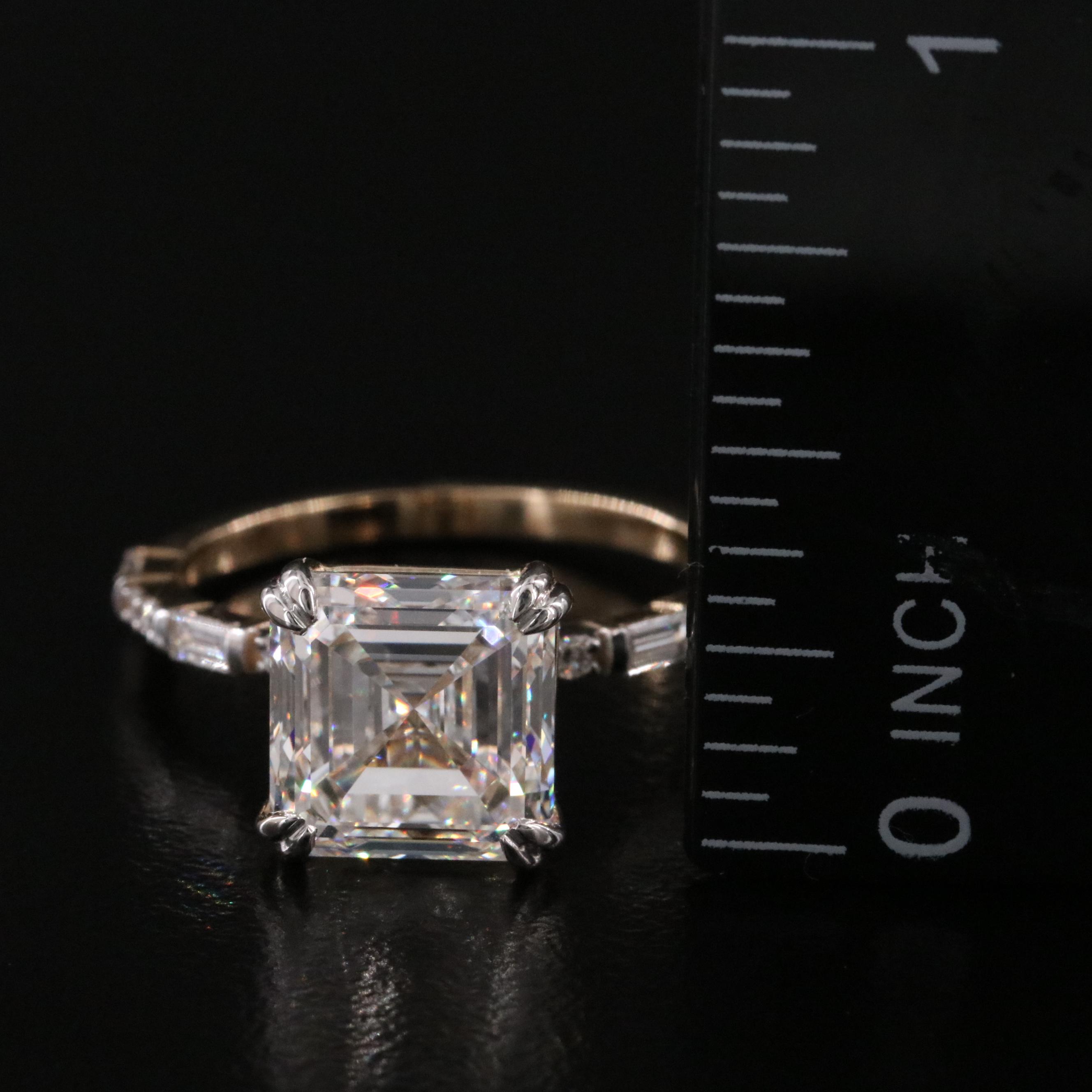 14K 4.73 CTW Lab Grown Diamond Ring with IGI Report