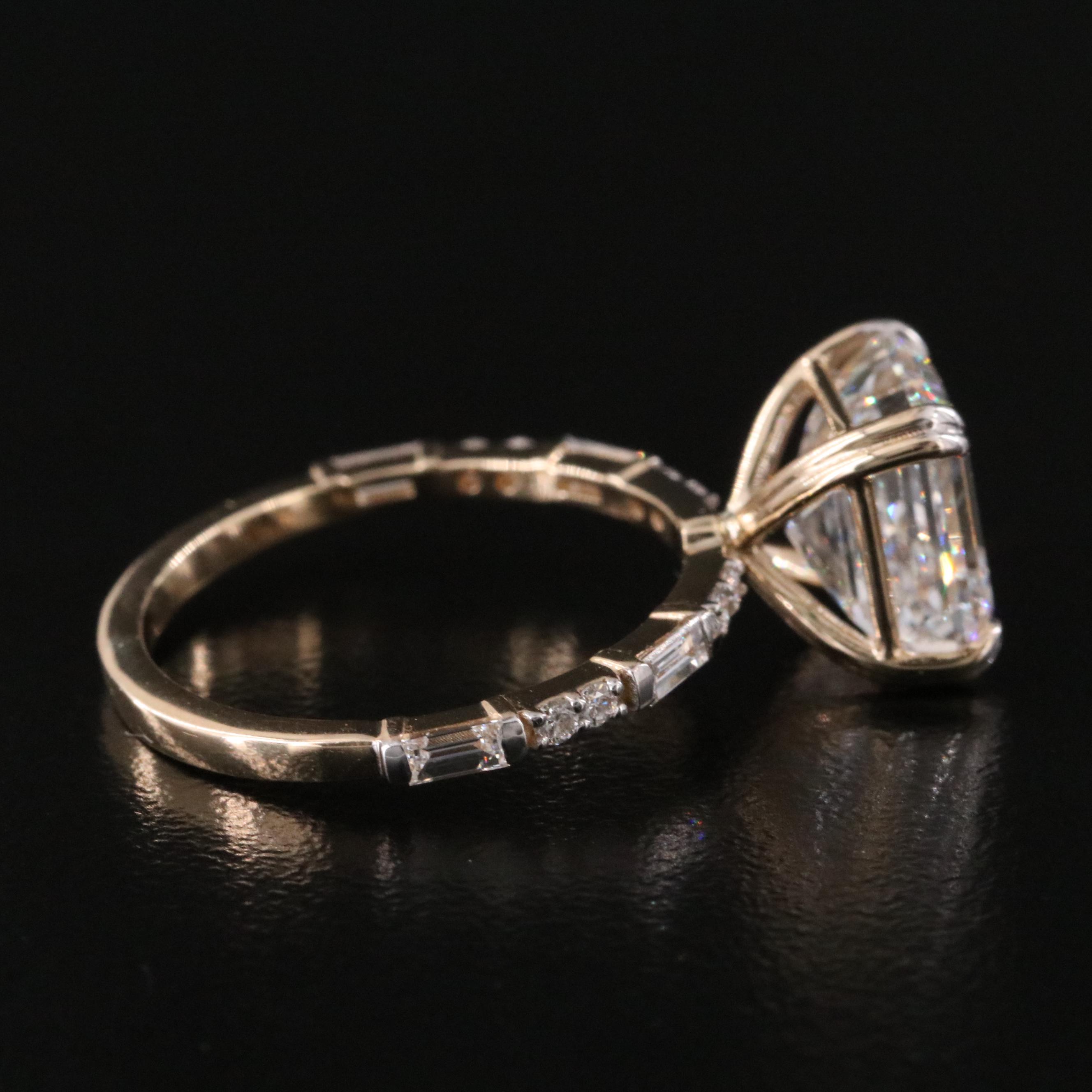 14K 4.73 CTW Lab Grown Diamond Ring with IGI Report