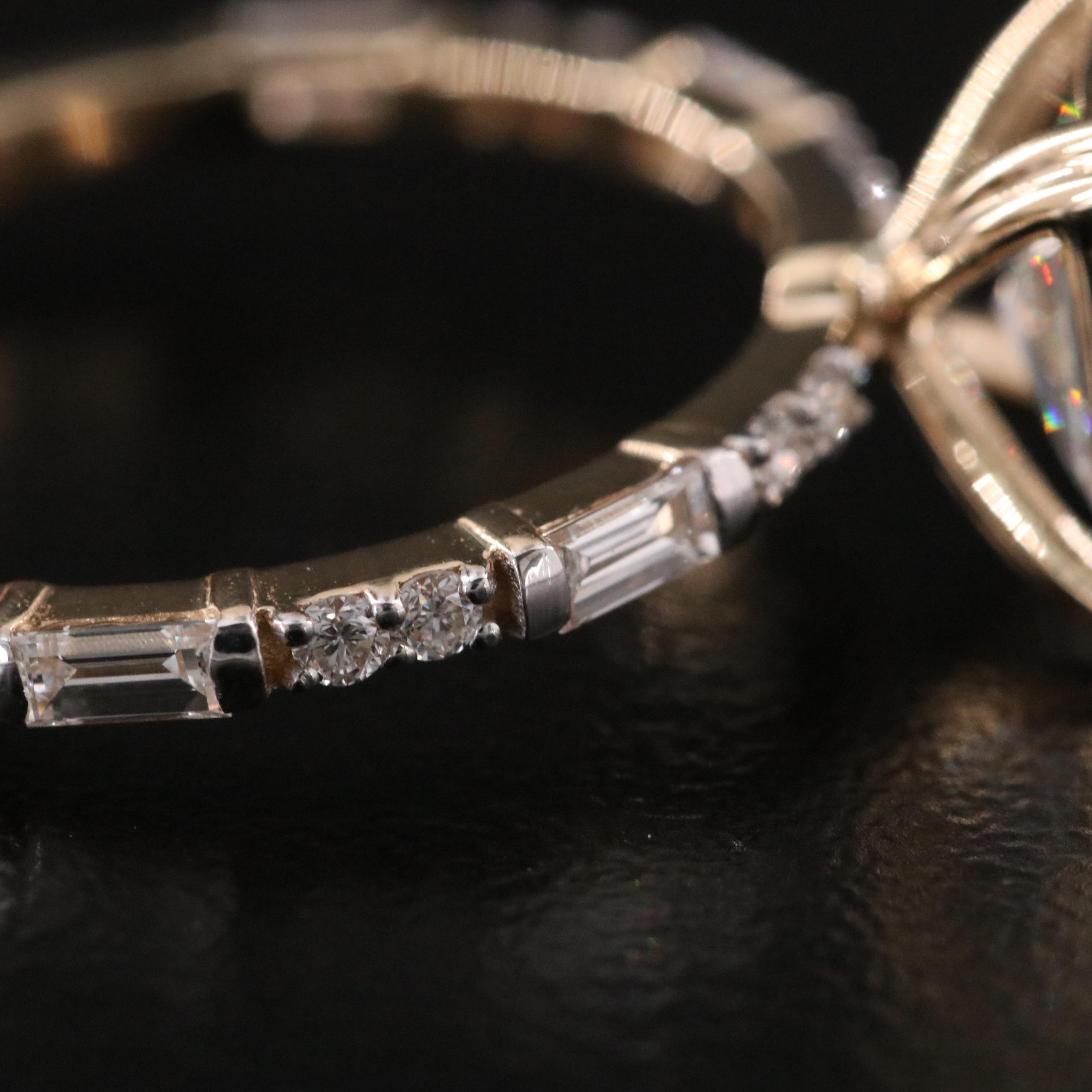 14K 4.73 CTW Lab Grown Diamond Ring with IGI Report