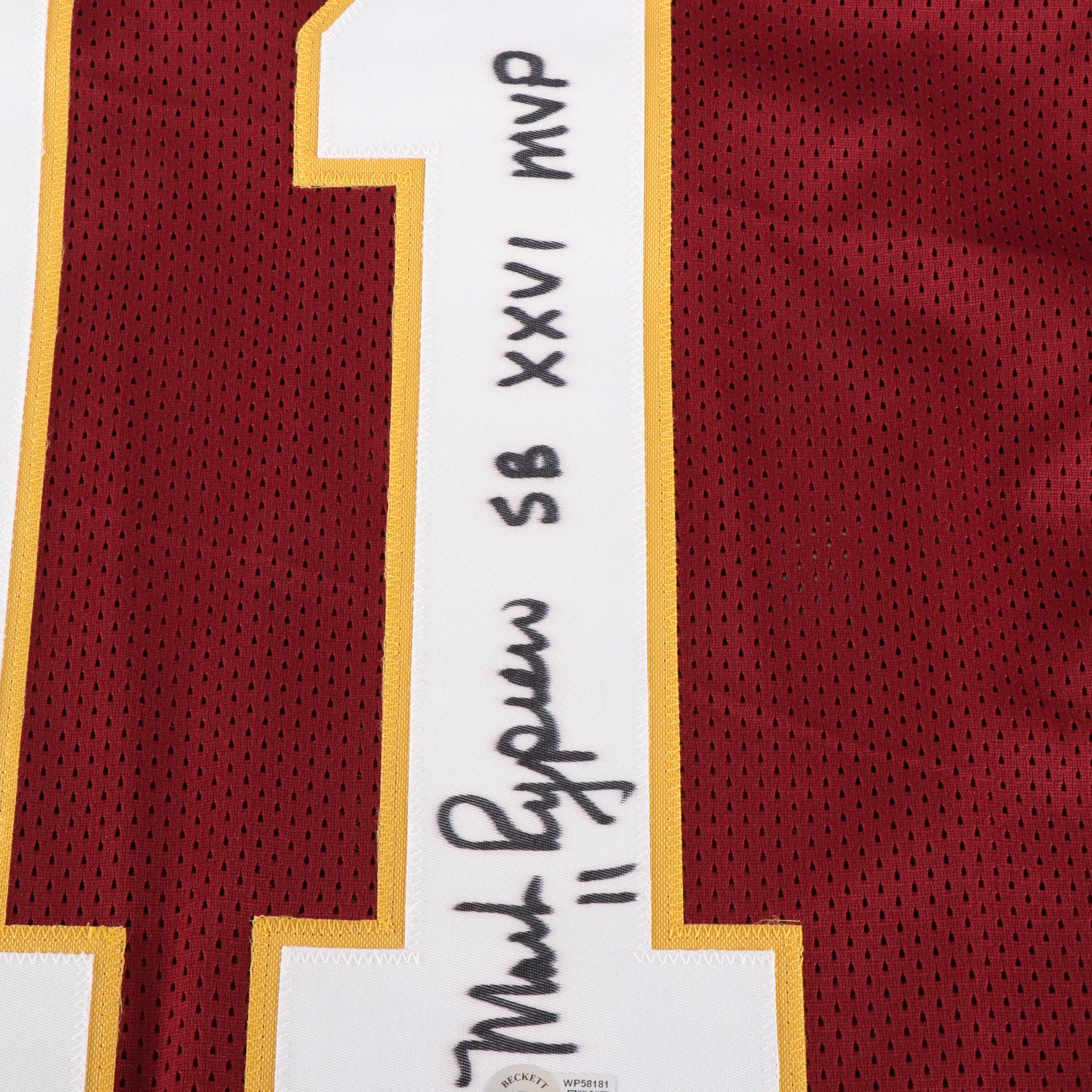 Mark Rypien Signed “SB XXVI MVP” Washington Redskins Football Jersey, Beckett