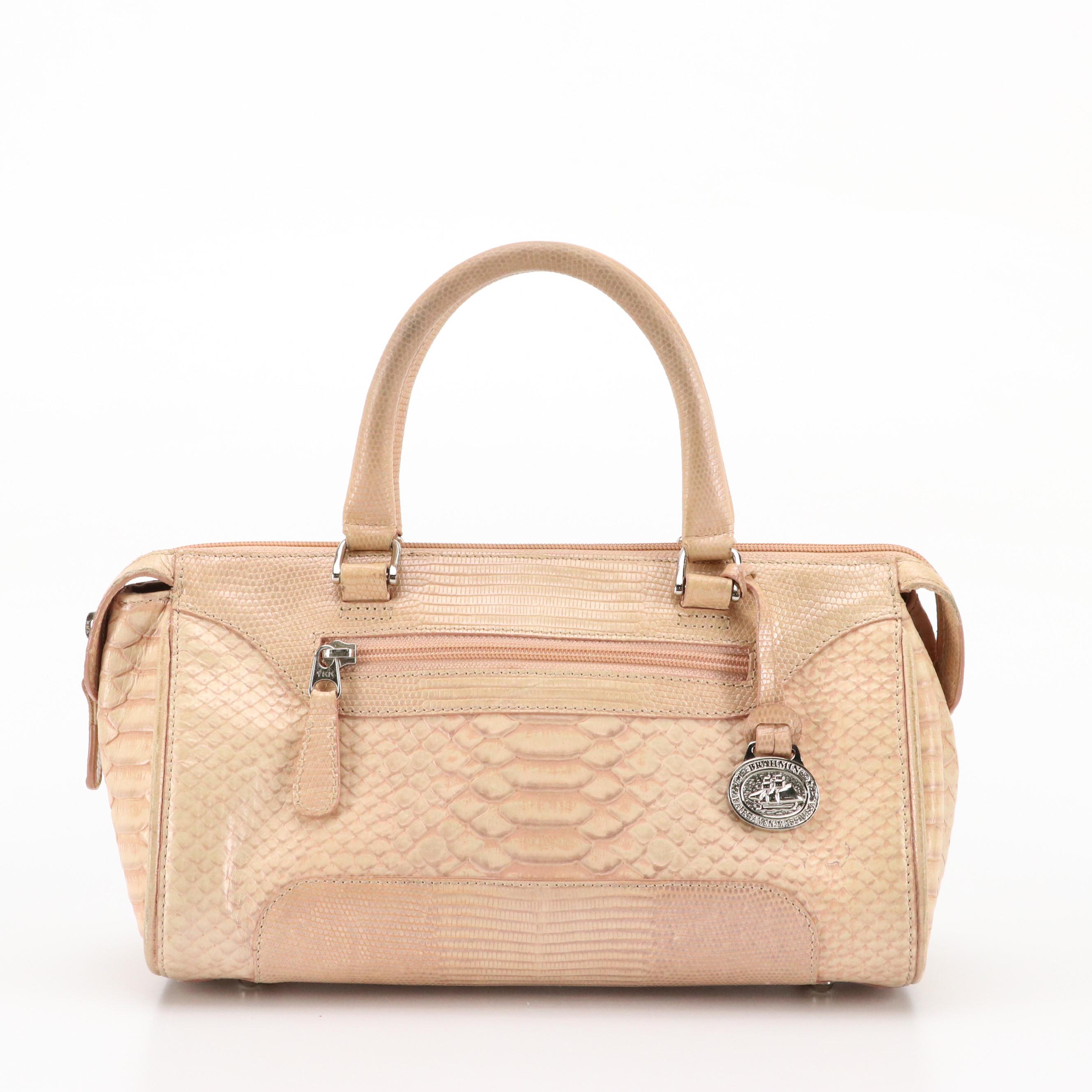 MICHAEL Michael Kors Python Print Shoulder Bag and Brahmin Lizard Embossed Bag