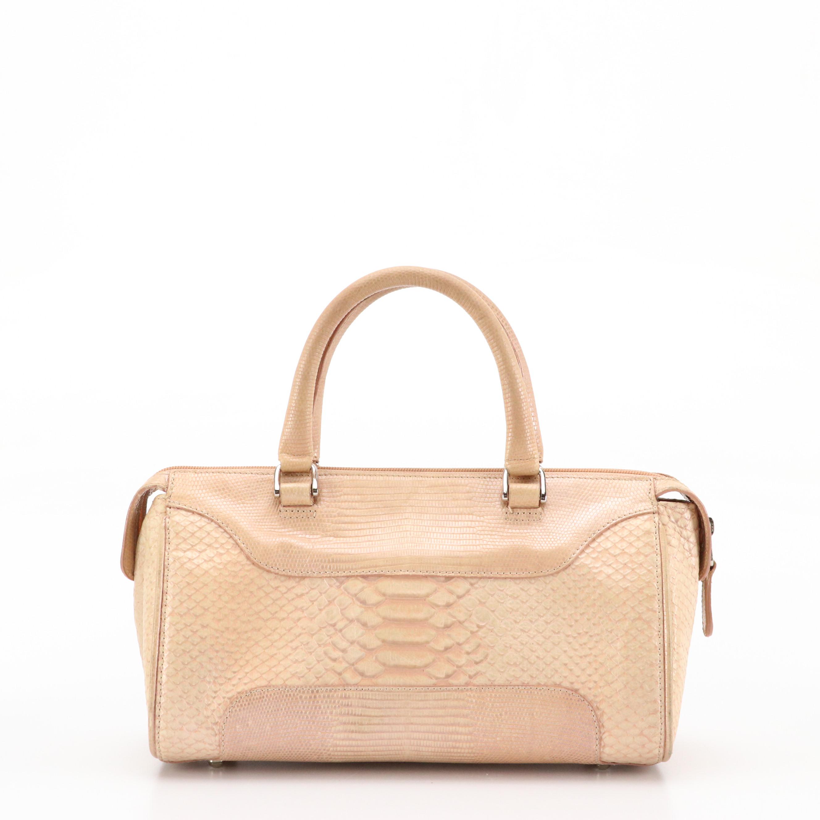 MICHAEL Michael Kors Python Print Shoulder Bag and Brahmin Lizard Embossed Bag