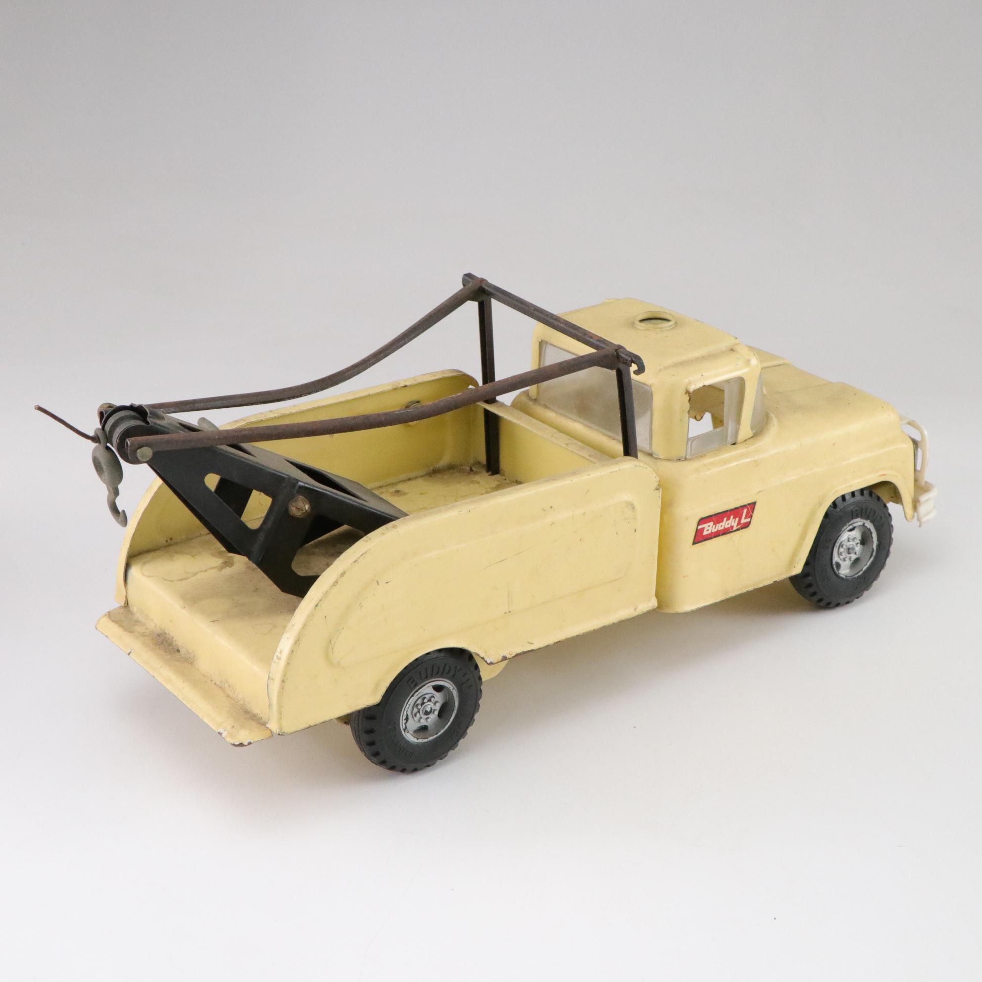 Pressed Metal Tow Truck, Ice Cream Van & Other Toy Trucks